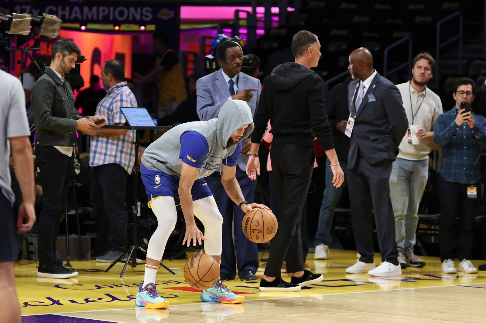 Las fotos del arranque de la NBA