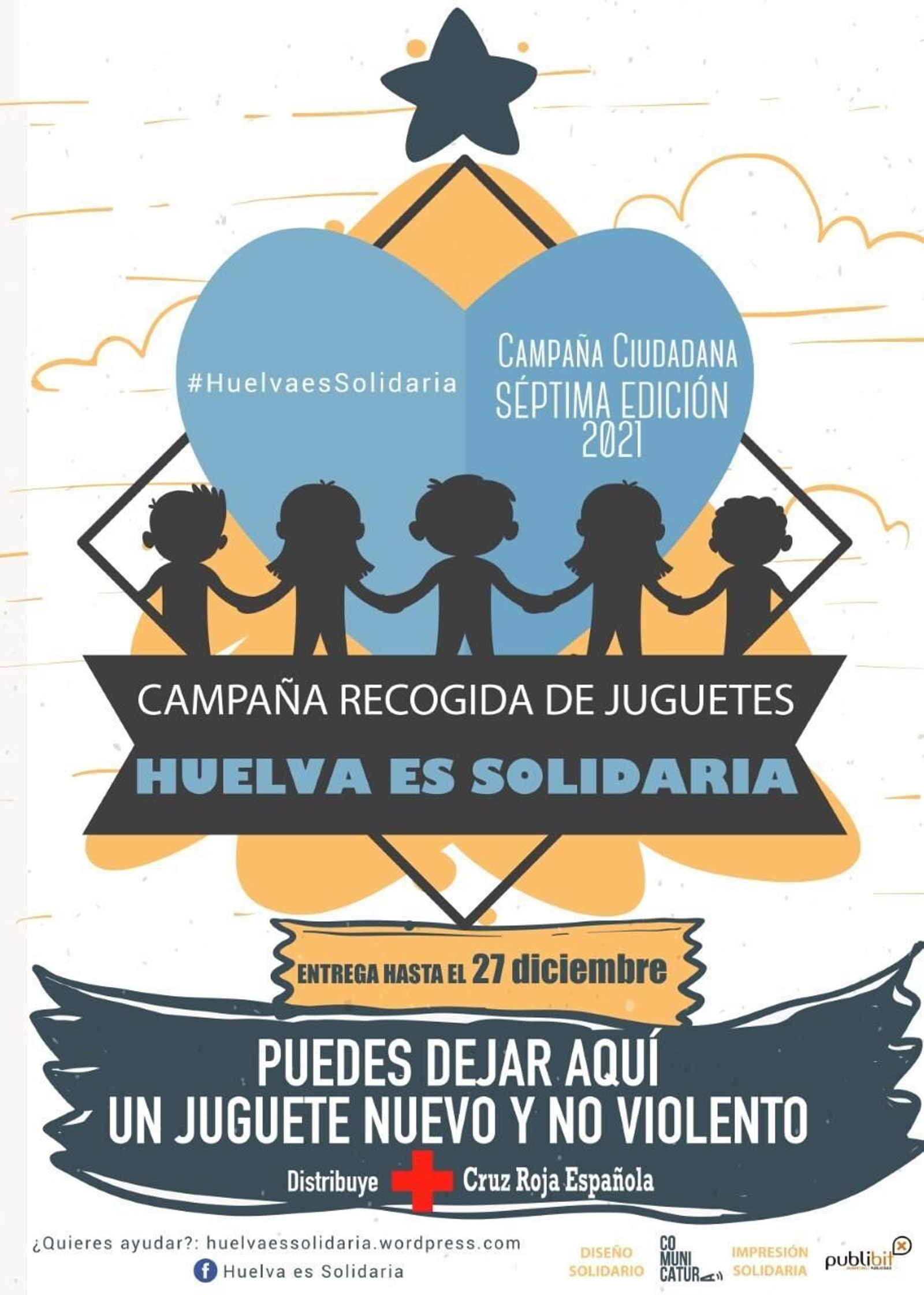 Cartel de la campaña 'Huelva es Solidaria'.