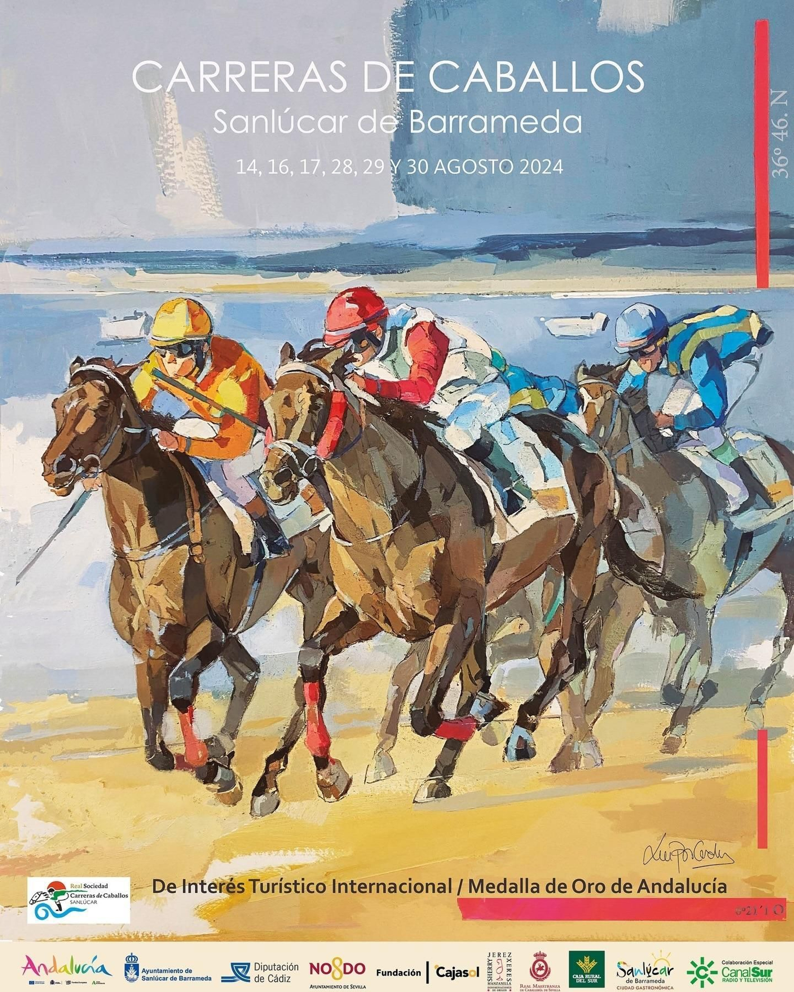 Cartel de la 179 edición de las Carreras de Caballos de Sanlúcar 2024 Cartel de la 179 edición de las Carreras de Caballos de Sanlúcar 2024