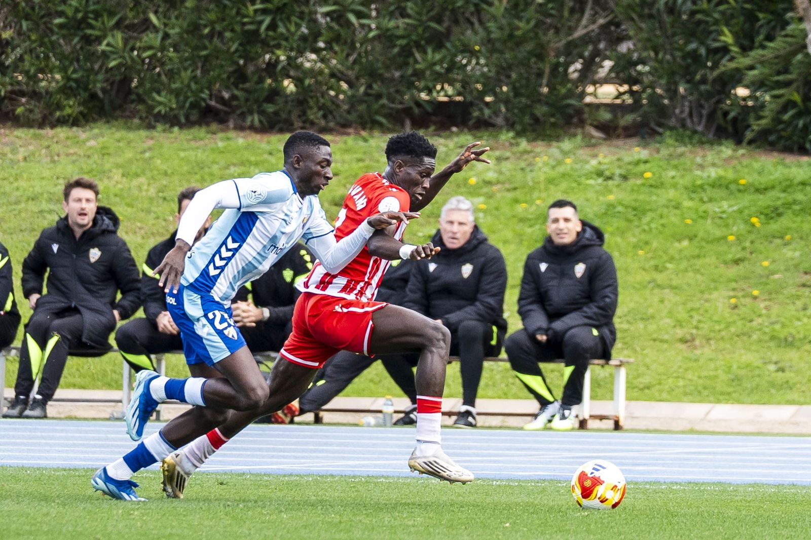 Las imágenes del Almería B y Atlético Malagueño en el Anexo de los Juegos Mediterráneos