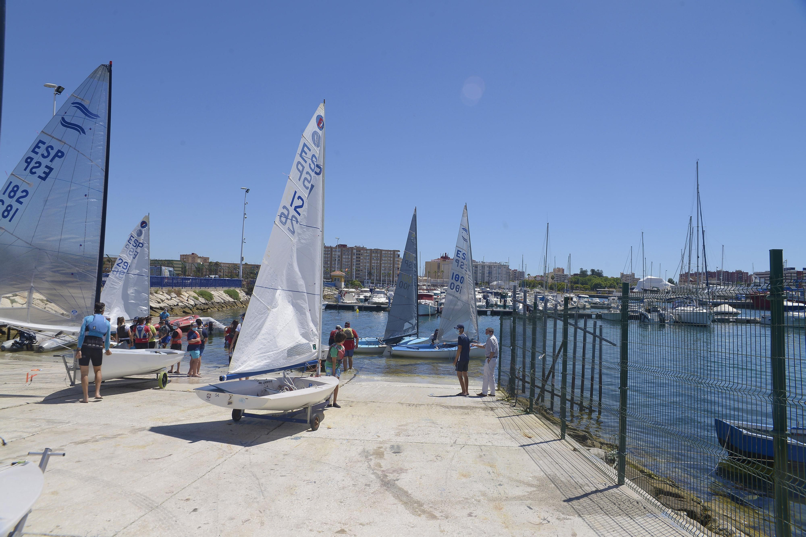 Fotos de la competición de vela en La Linea