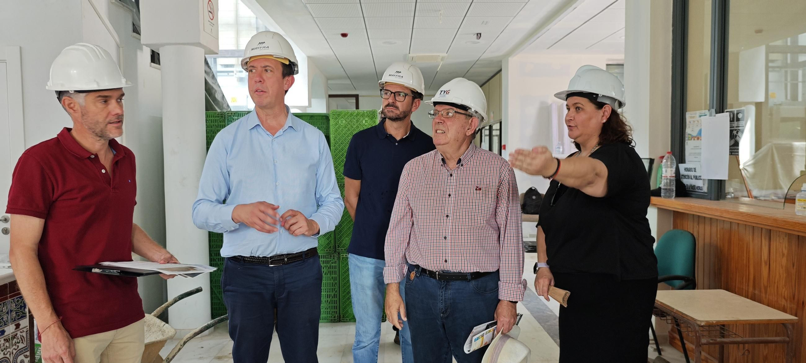 Visita a las obras.