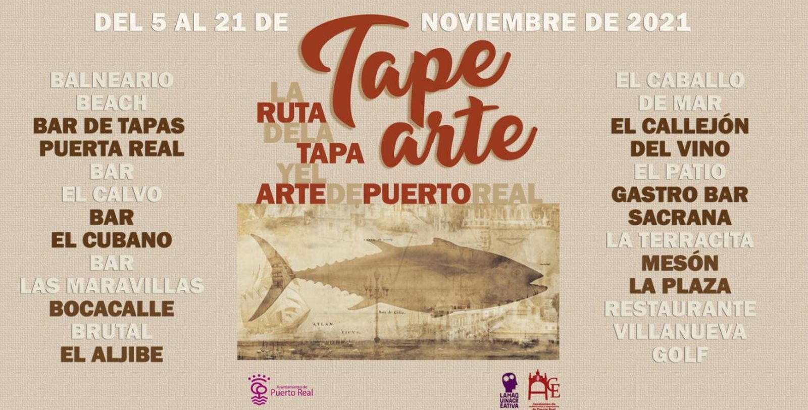 Cartel de Tapearte 2021. en Puerto Real