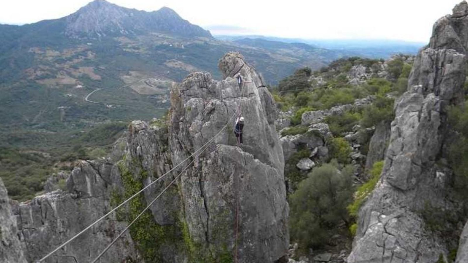La ferrata de Gaucín es la vía más difícil de la Serranía de Ronda.