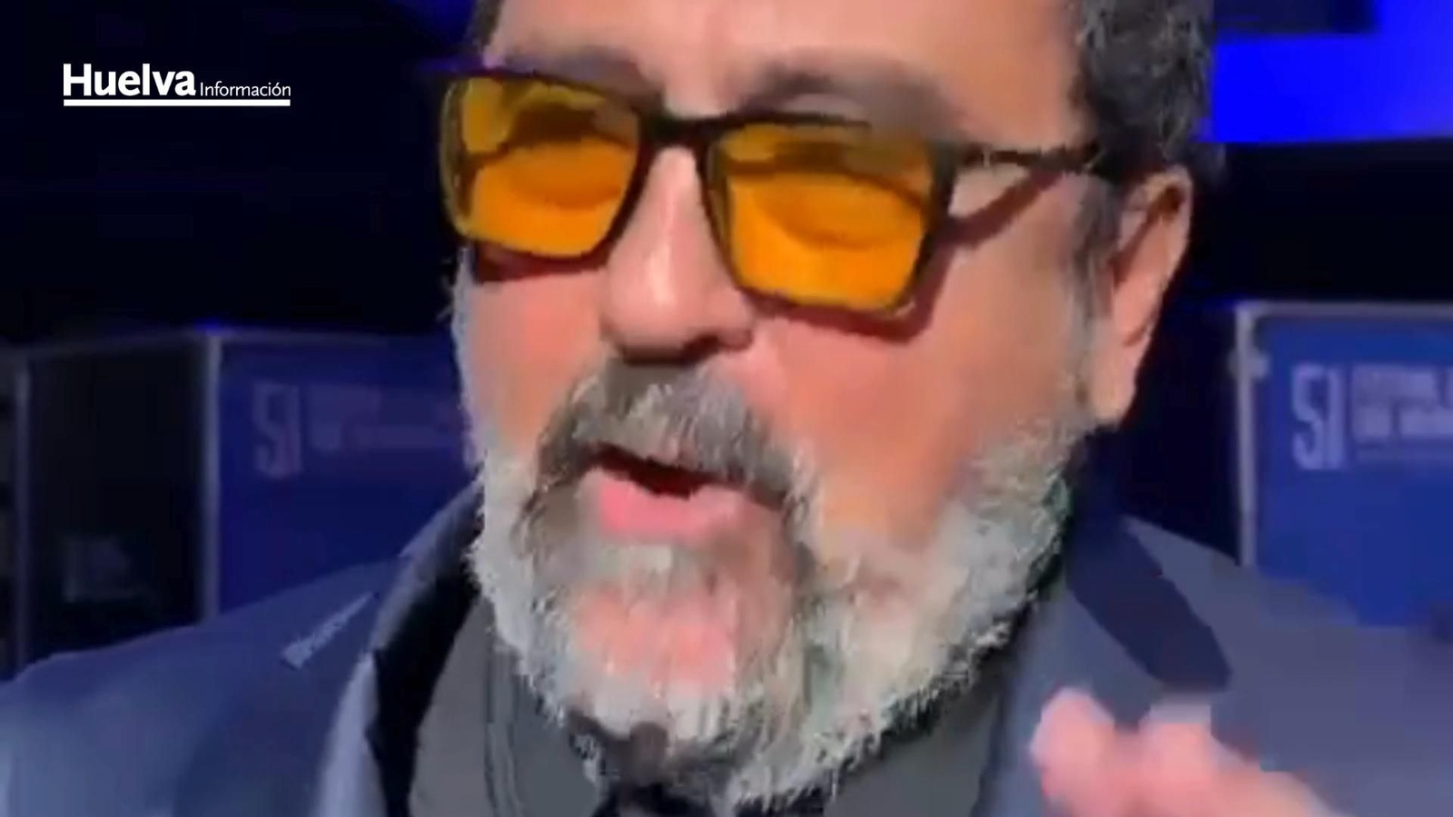 El actor Paco Tous confiesa su amor por las gambas en el Festival de Cine de Huelva.