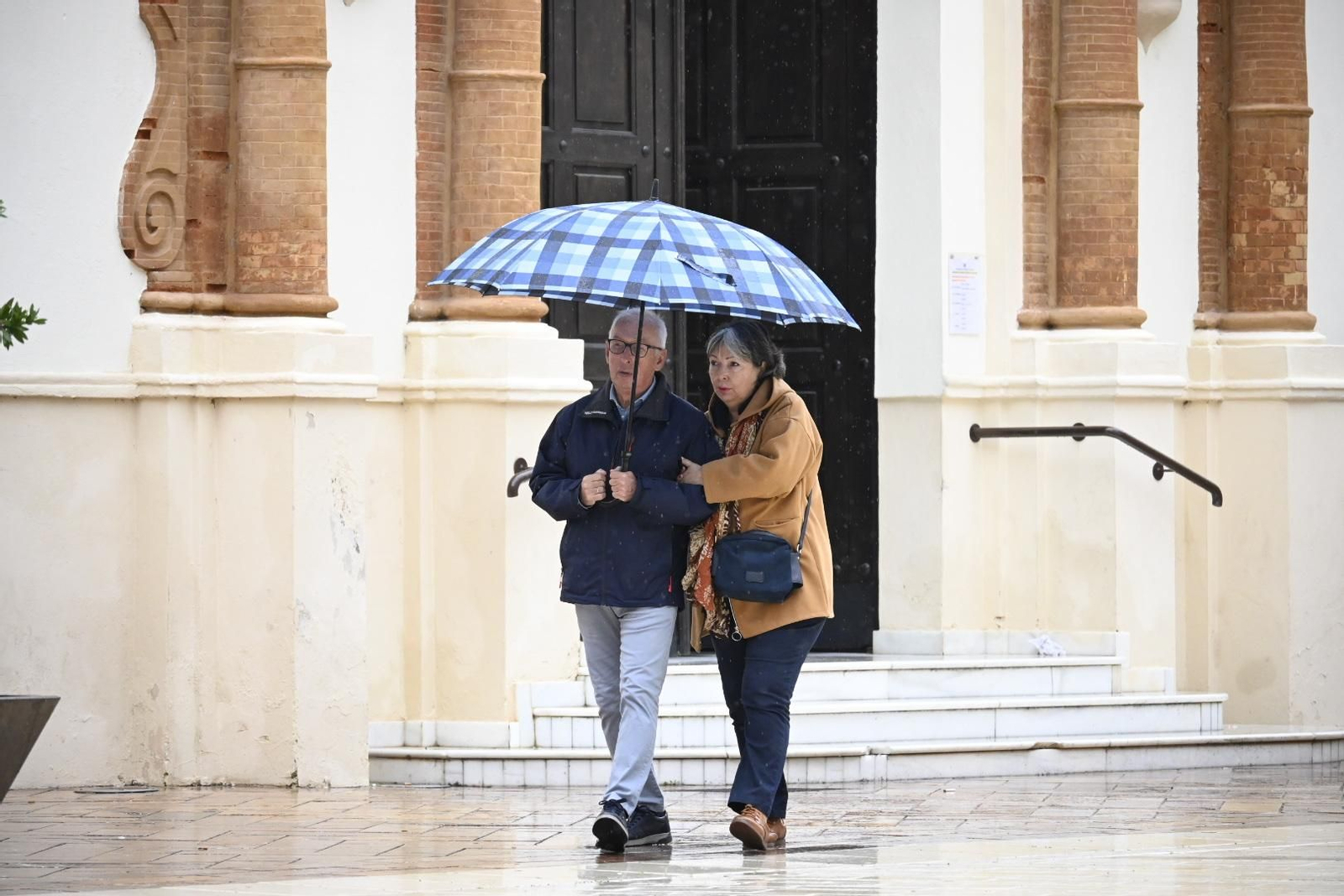 Imágenes de lluvia en la mañana del Domingo