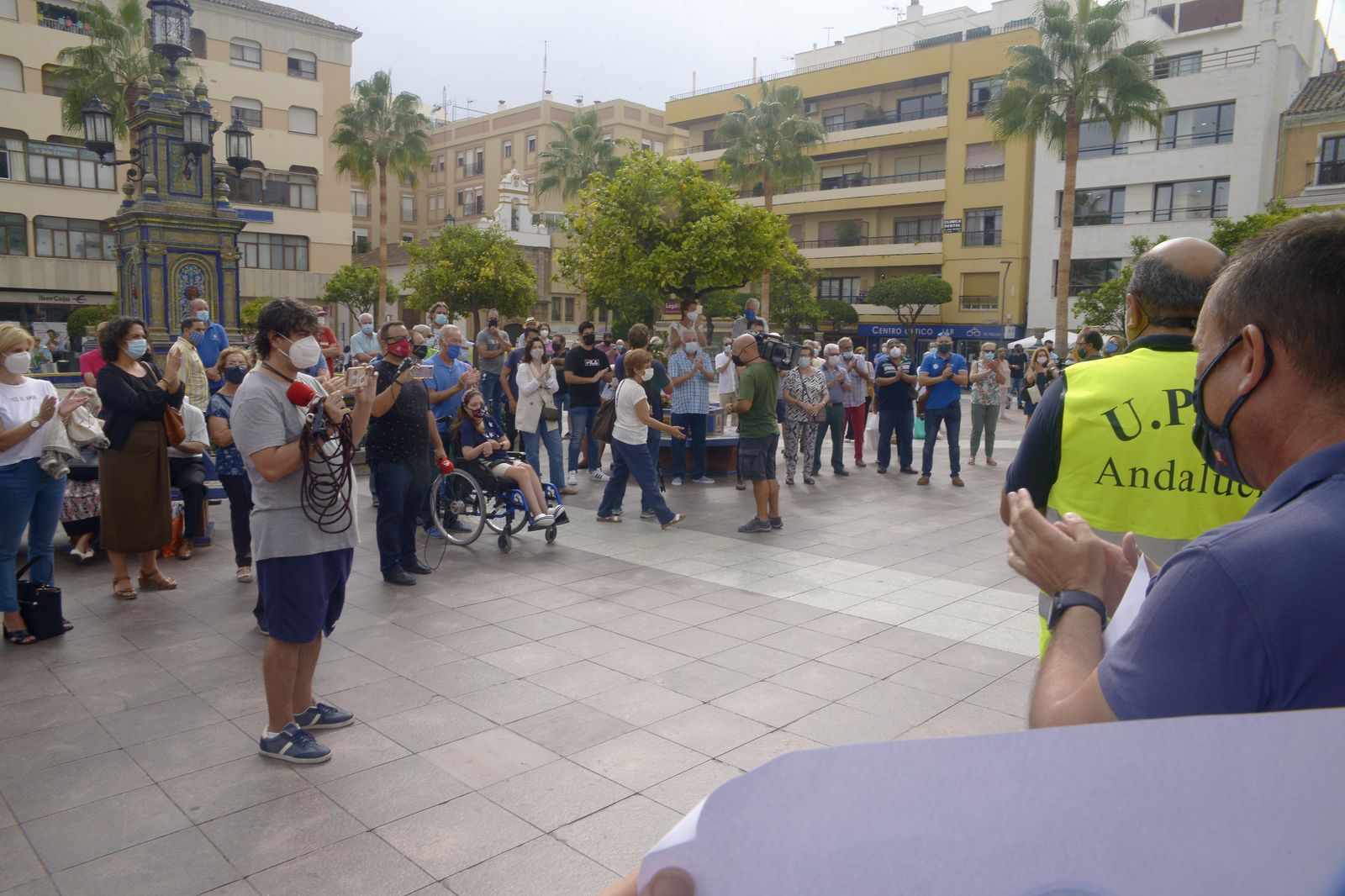 Fotos de la concentración contra el narcotráfico en Algeciras.