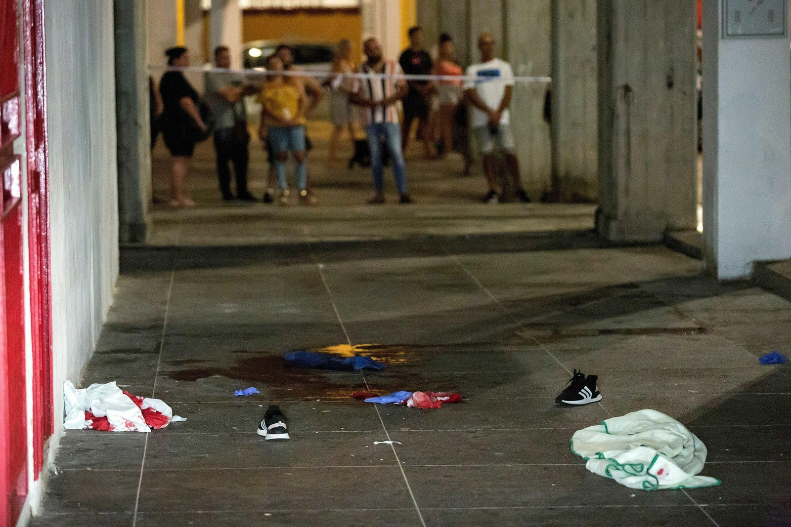 Lugar en el que se produjo la muerte a tiros de un hombre en Fuengirola.