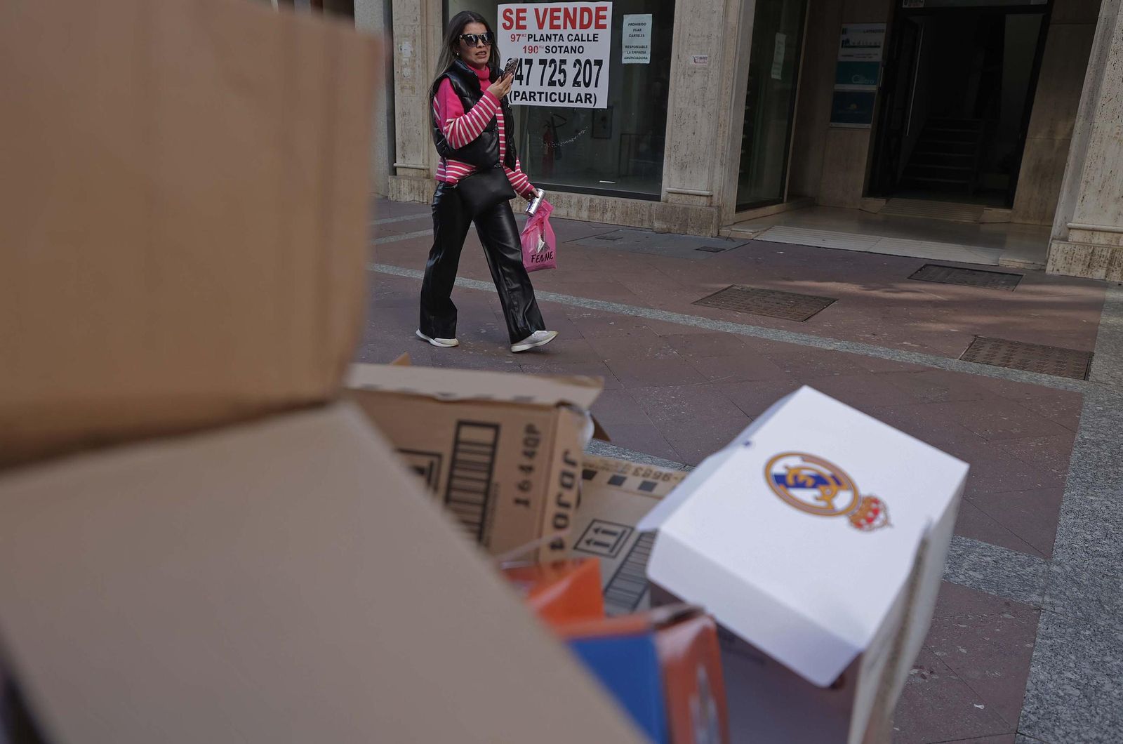 Fotos de compras navideñas en la comarca