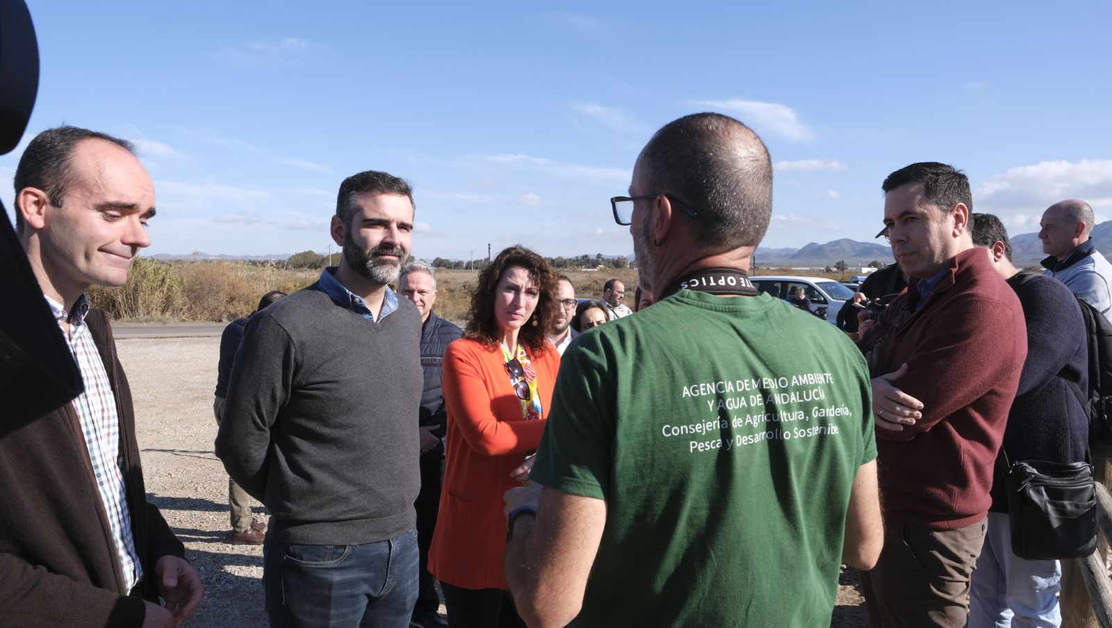 Ramón Fernández- Pacheco, consejero de Sostenibilidad junto a la alcaldesa de Almería, María del Mar Vázquez