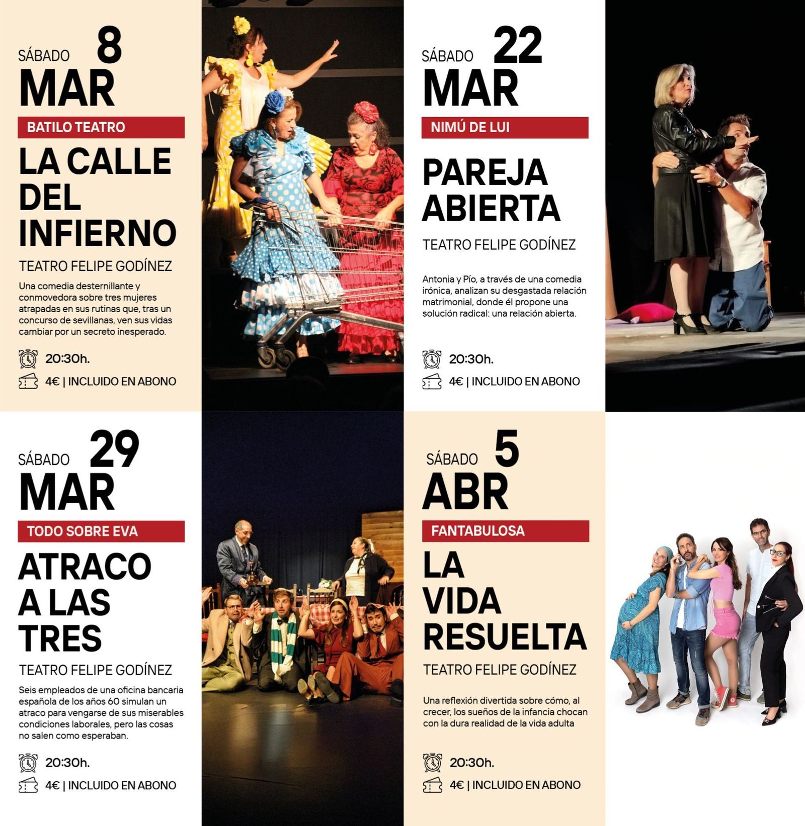 El programa completo del certamen en Moguer.