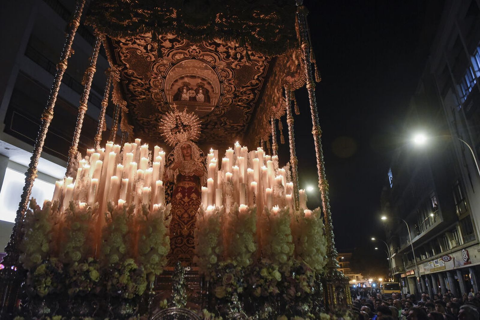 La Virgen de las Angustias la pasada Madrugada