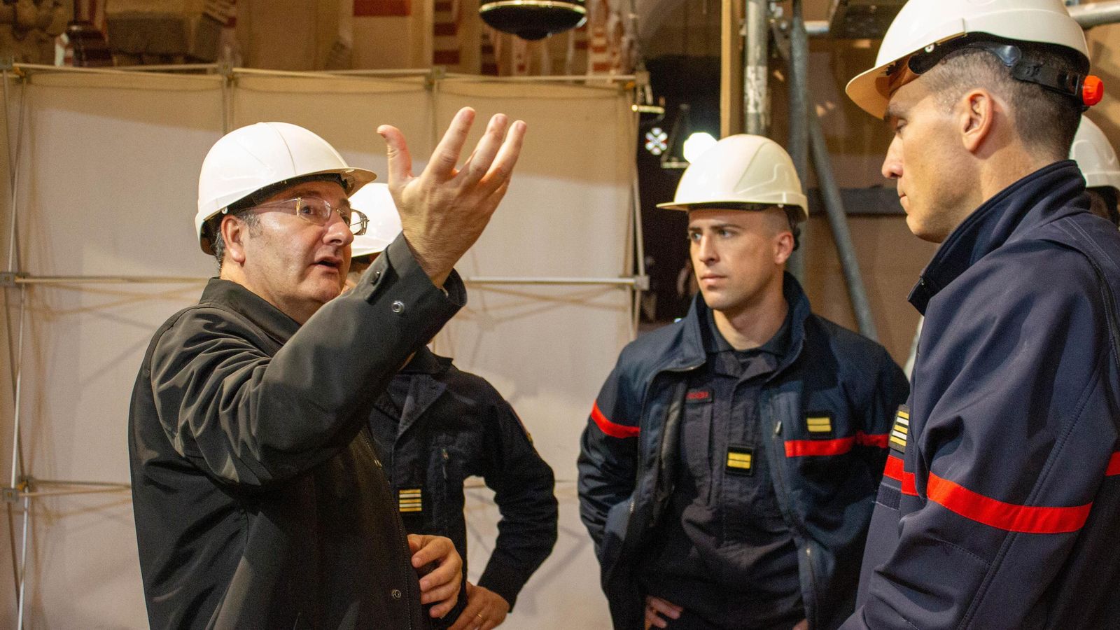 Otro momento de la visita.