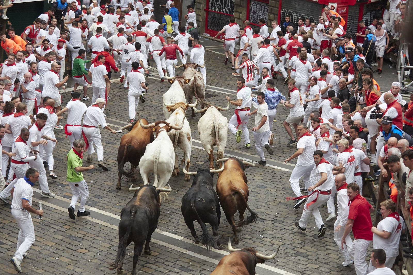 El primer encierro de San Fermín en imágenes