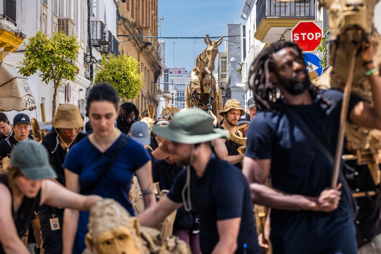 Las imágenes de 'La estampida' en San Fernando