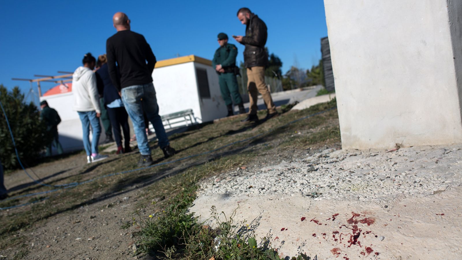 Lugar donde fue apuñalado uno de los dos fallecidos en Coín.