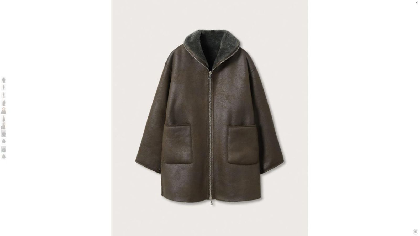 Abrigo reversible de Mango.