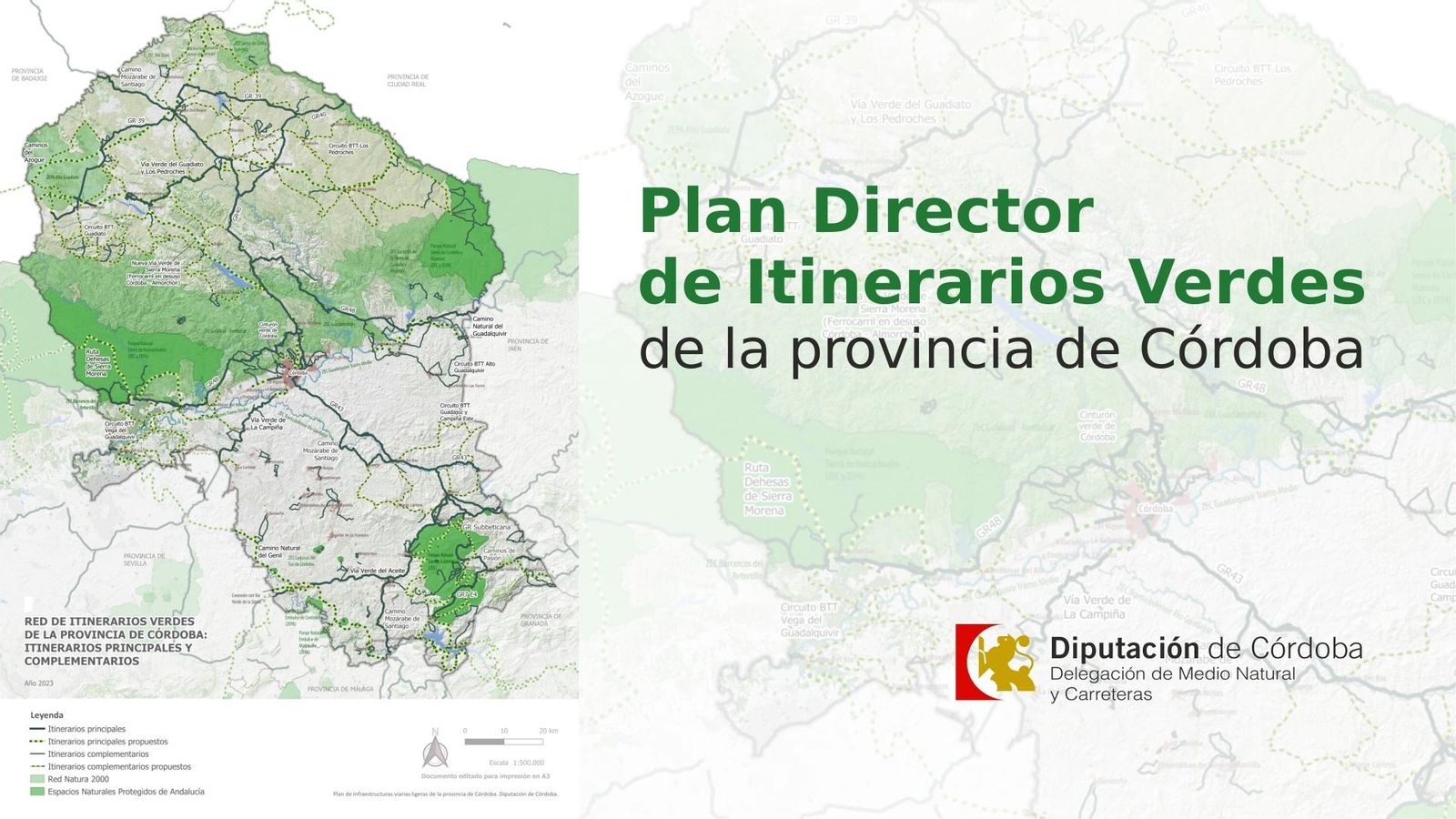 Plan de itinerarios verdes de la Diputación de Córdoba.