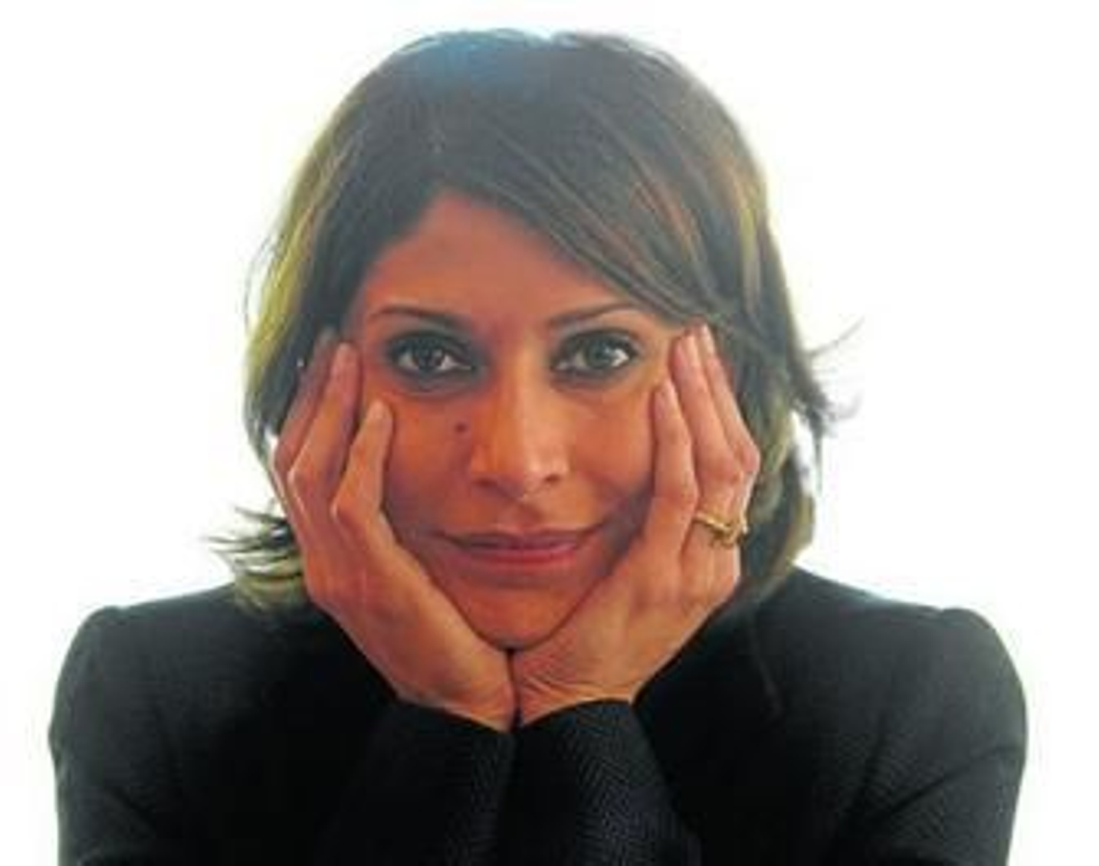 Maha Akhtar (Beirut, 1963), antes de la presentación de su nueva novela en la Feria del Libro.