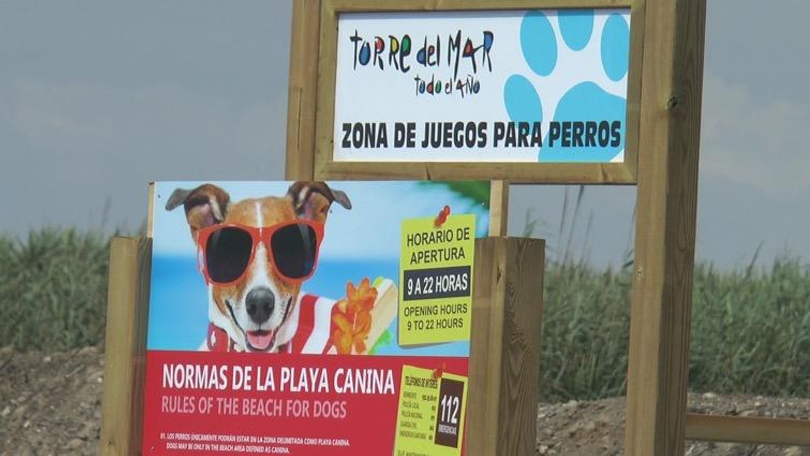 La playa para perros de Torre del Mar. La playa para perros de Torre del Mar.