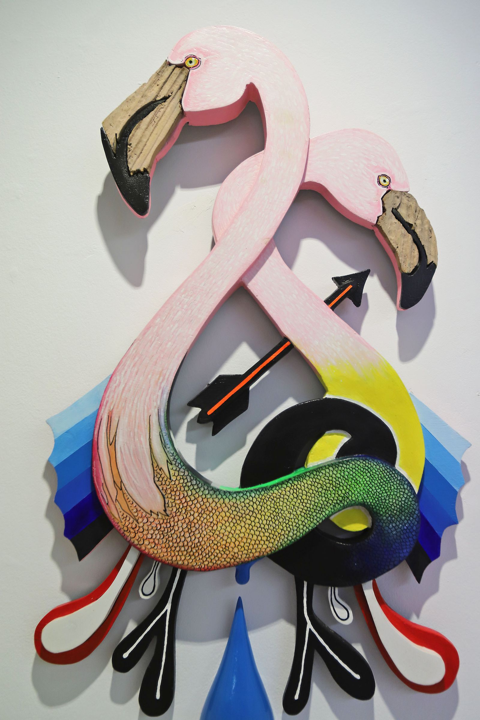 Imágenes de la exposición del artista onubense Wild Welva titulada 'El adiós, el comienzo y todo lo demás'.