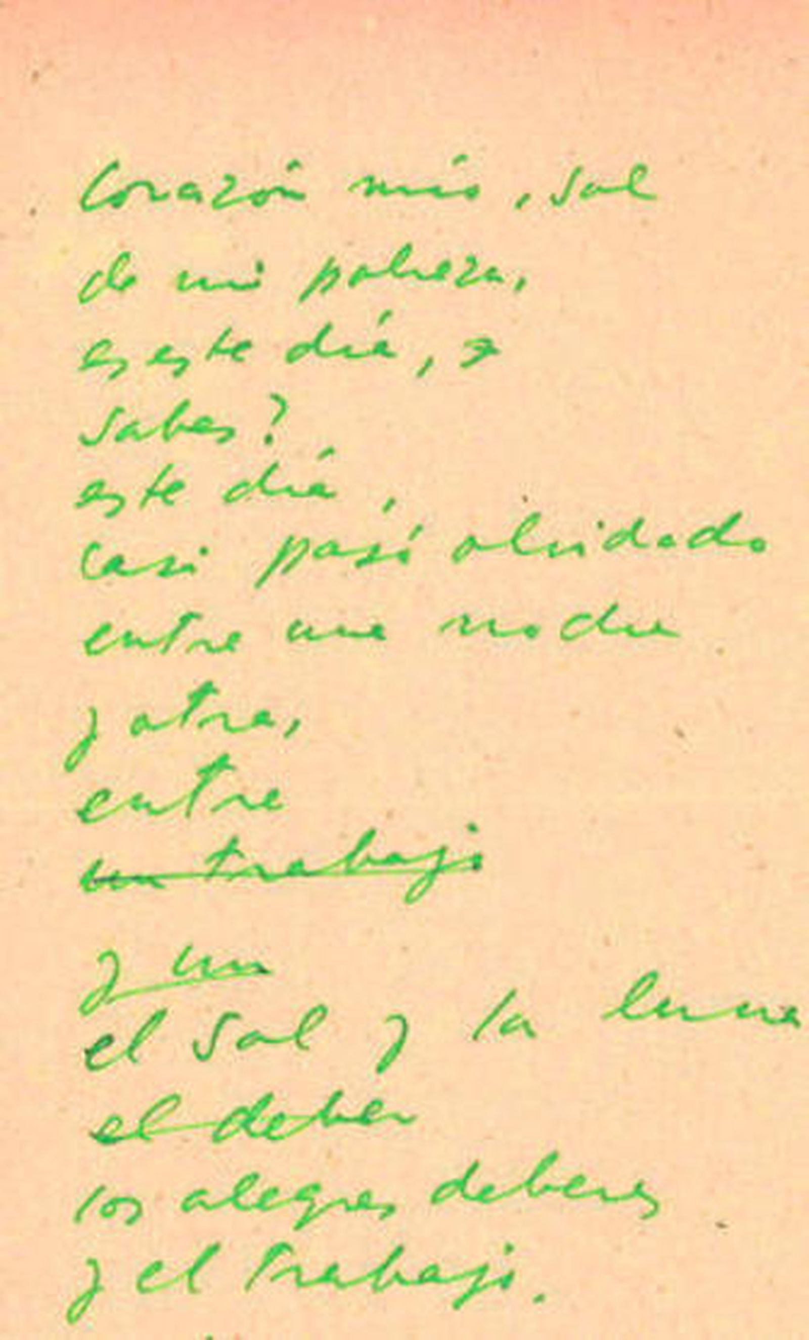 Uno de los manuscritos inéditos encontrados.