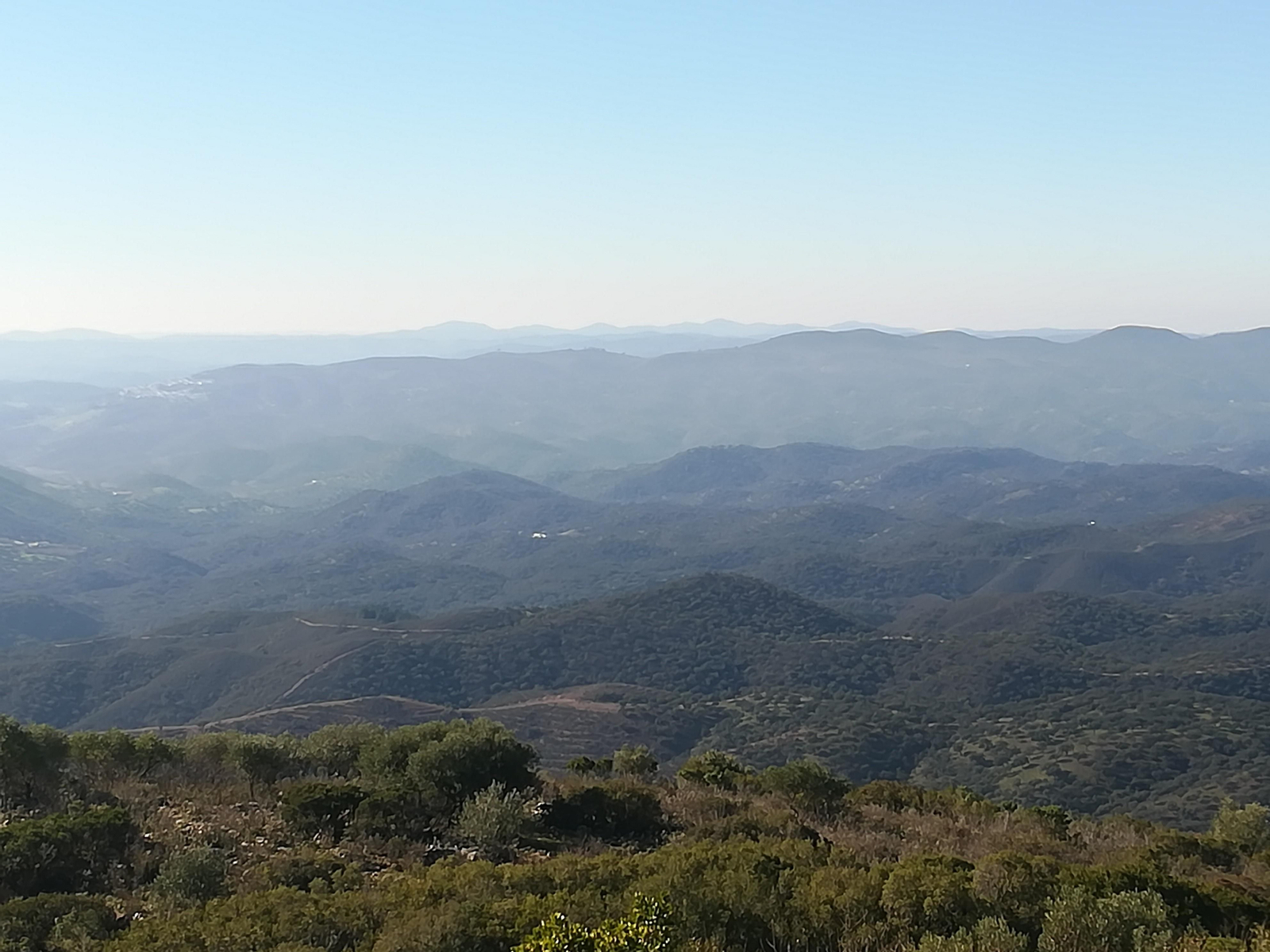 La subida al Mojón en Santa Olalla del Cala