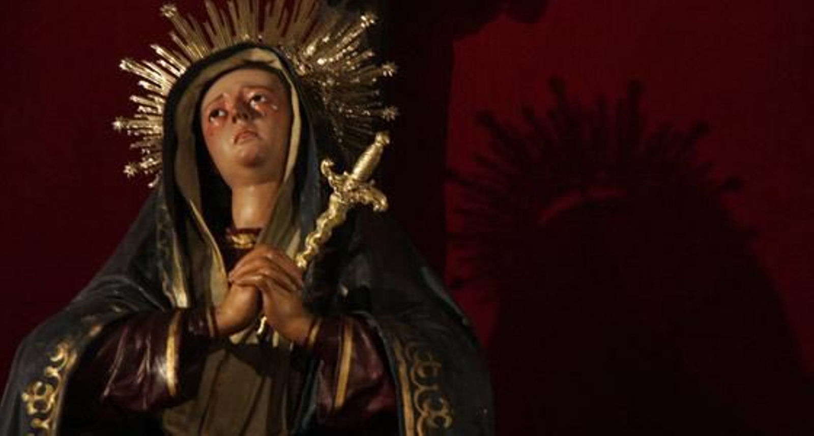 Dolorosa de la Escuela de Cristo, obra de Cristóbal Ramos.

Foto: Belén Vargas