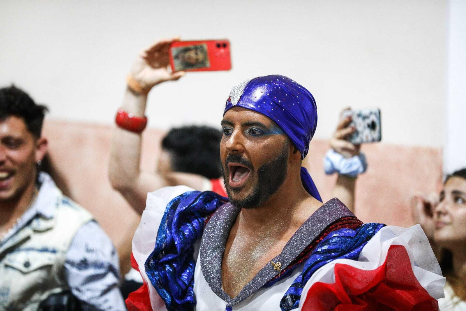 Ambiente en camerinos