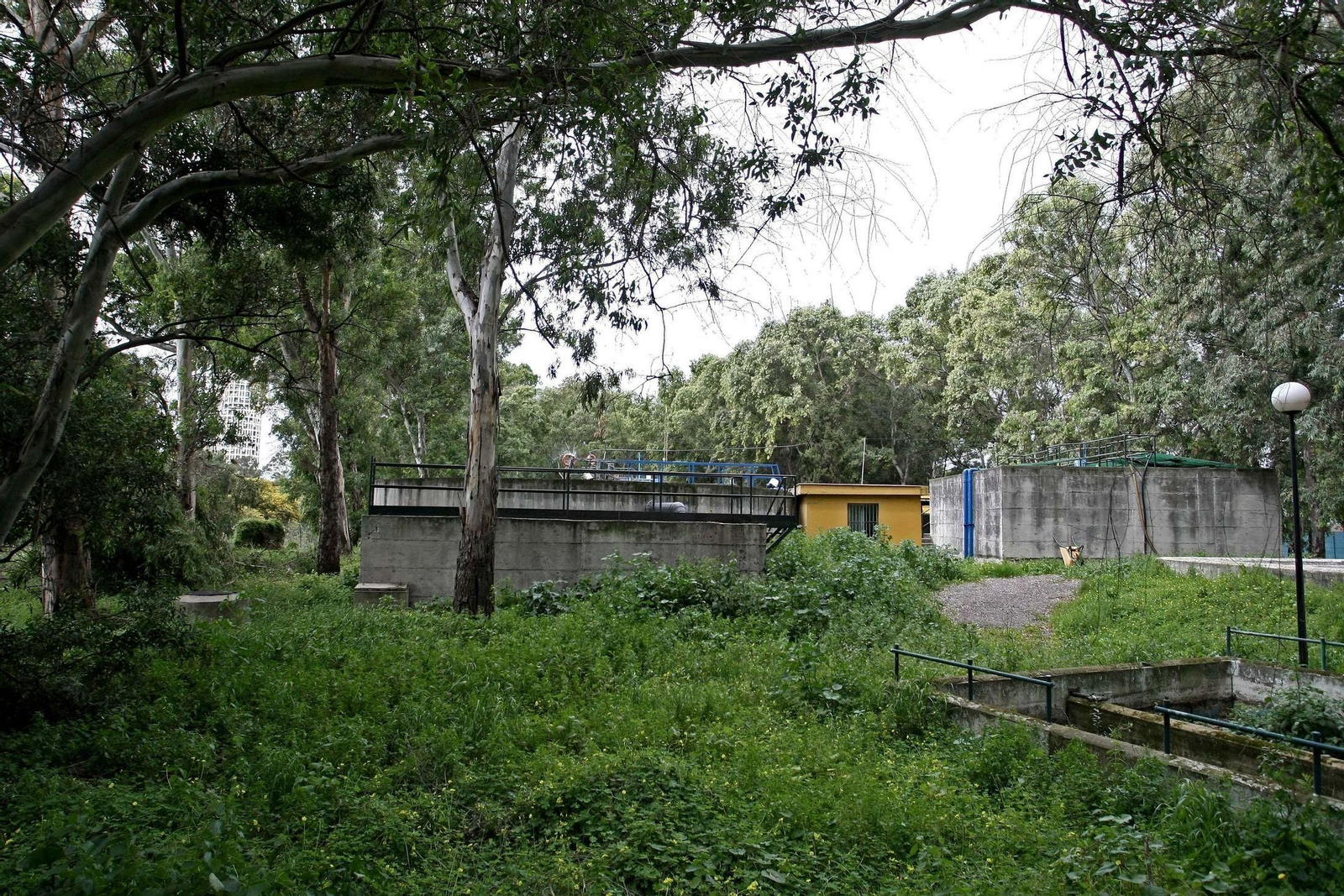 Recinto de la actual depuradora de San Roque, en foto de archivo.