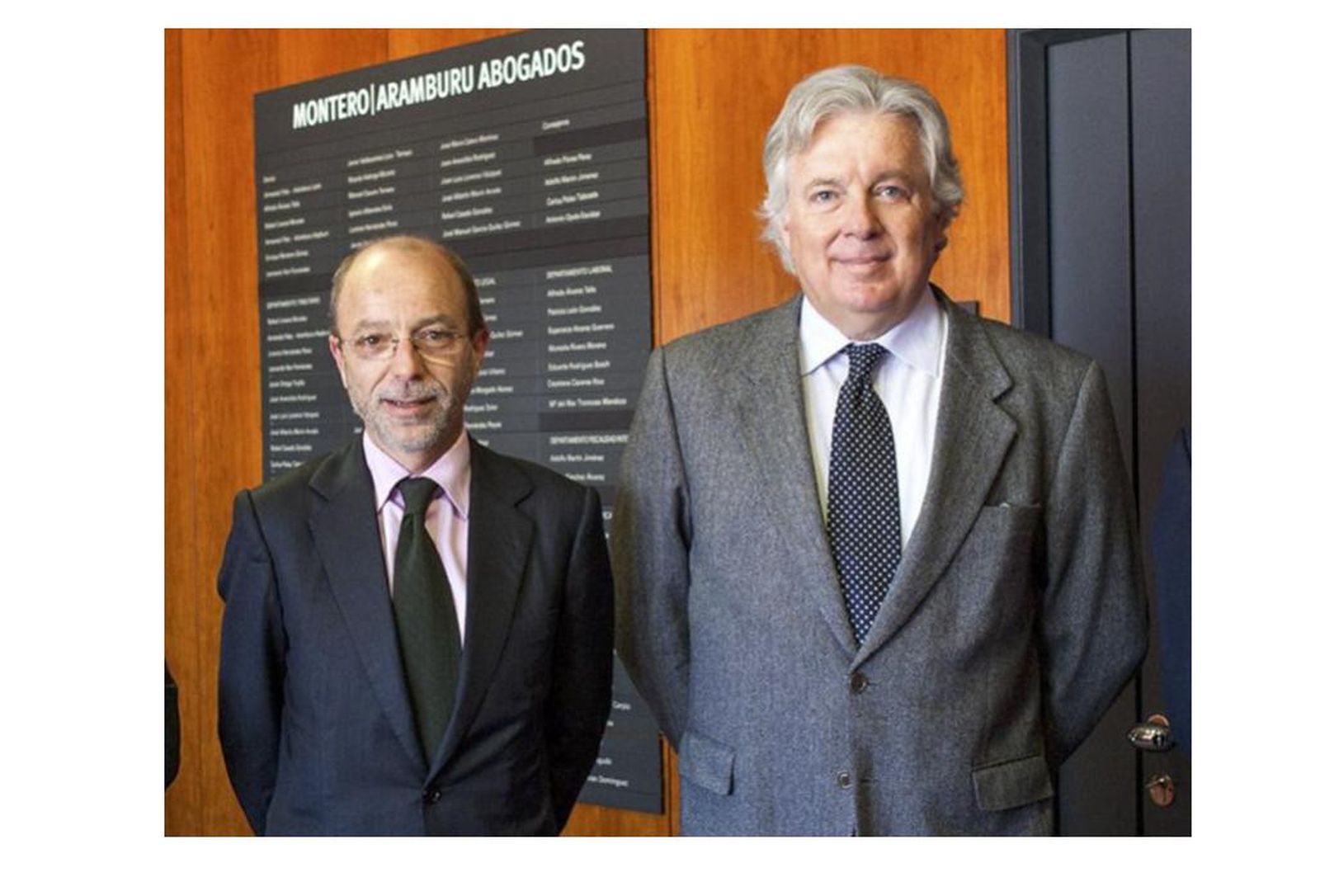 Enrique Montero Gómez (izquierda) y Armando Fernández-Aramburu Hepburn