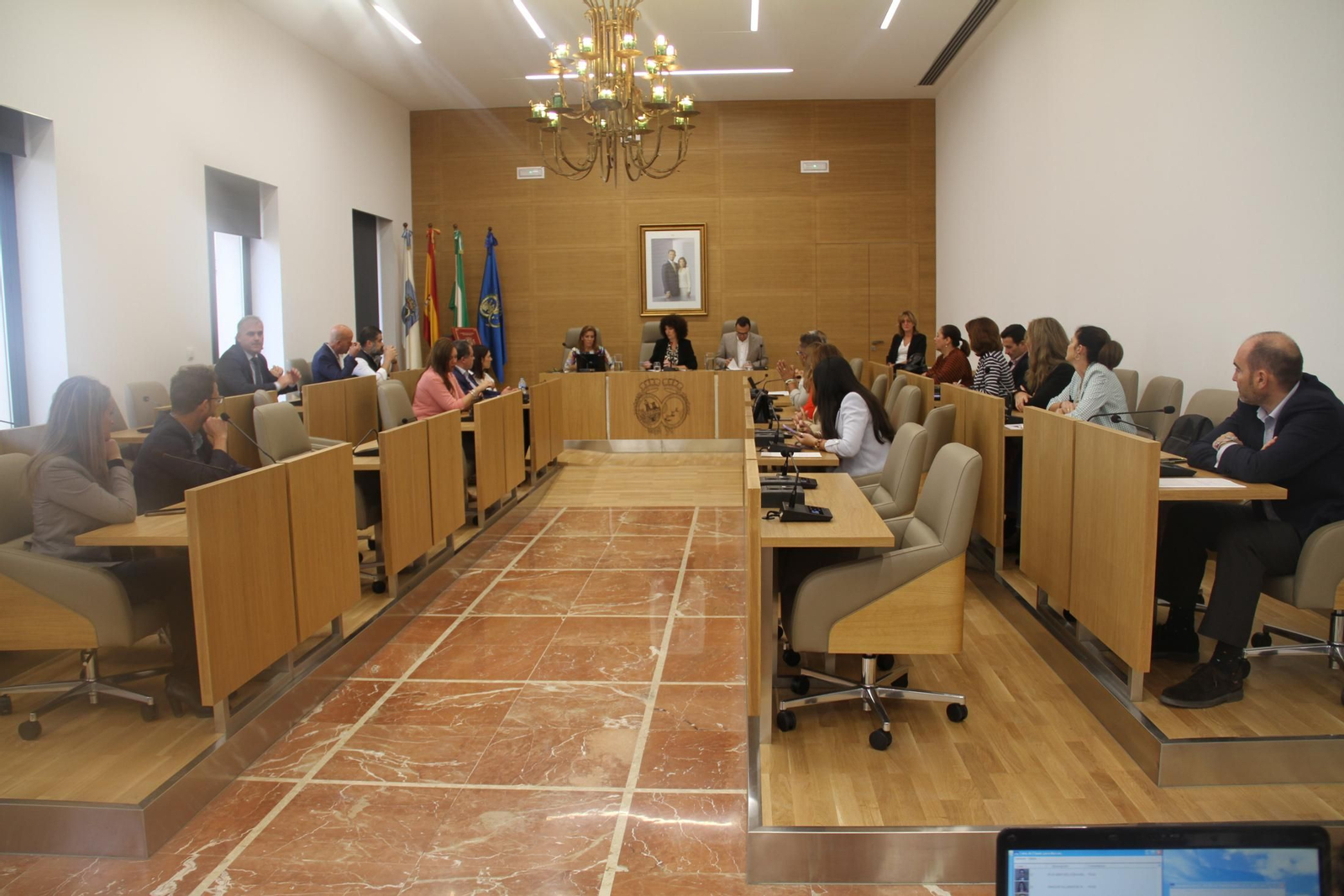 Pleno extraordinario de la Diputación de Huelva.