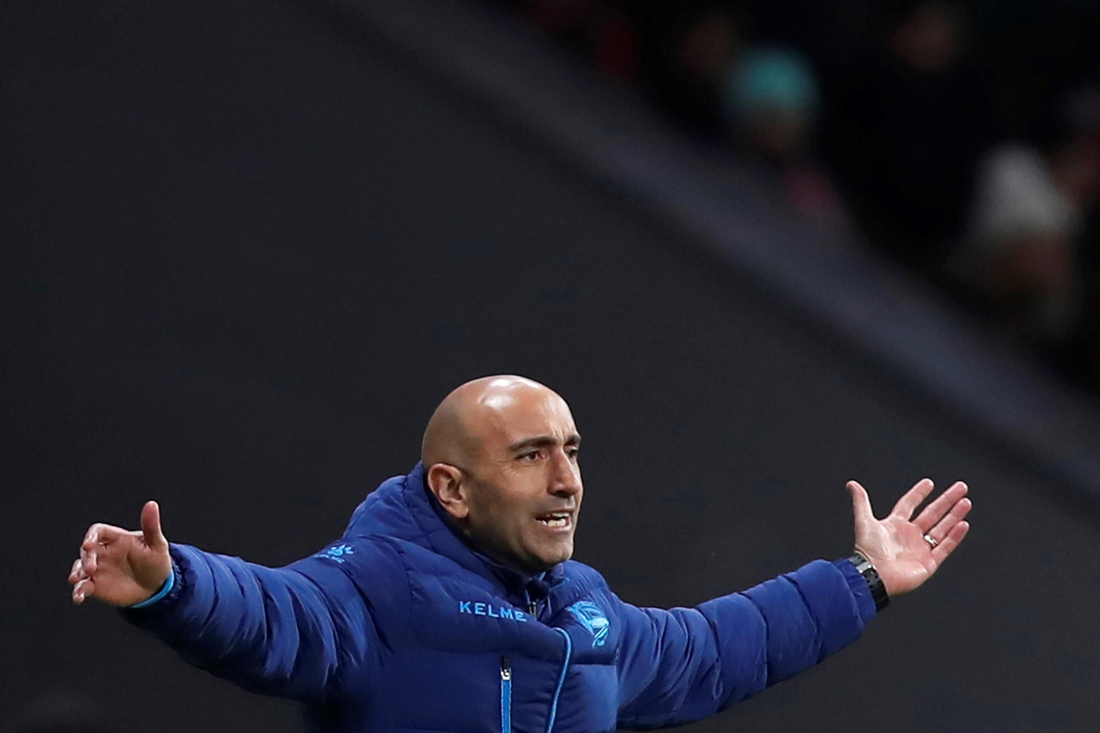 Abelardo en su anterior etapa al frente del Alavés