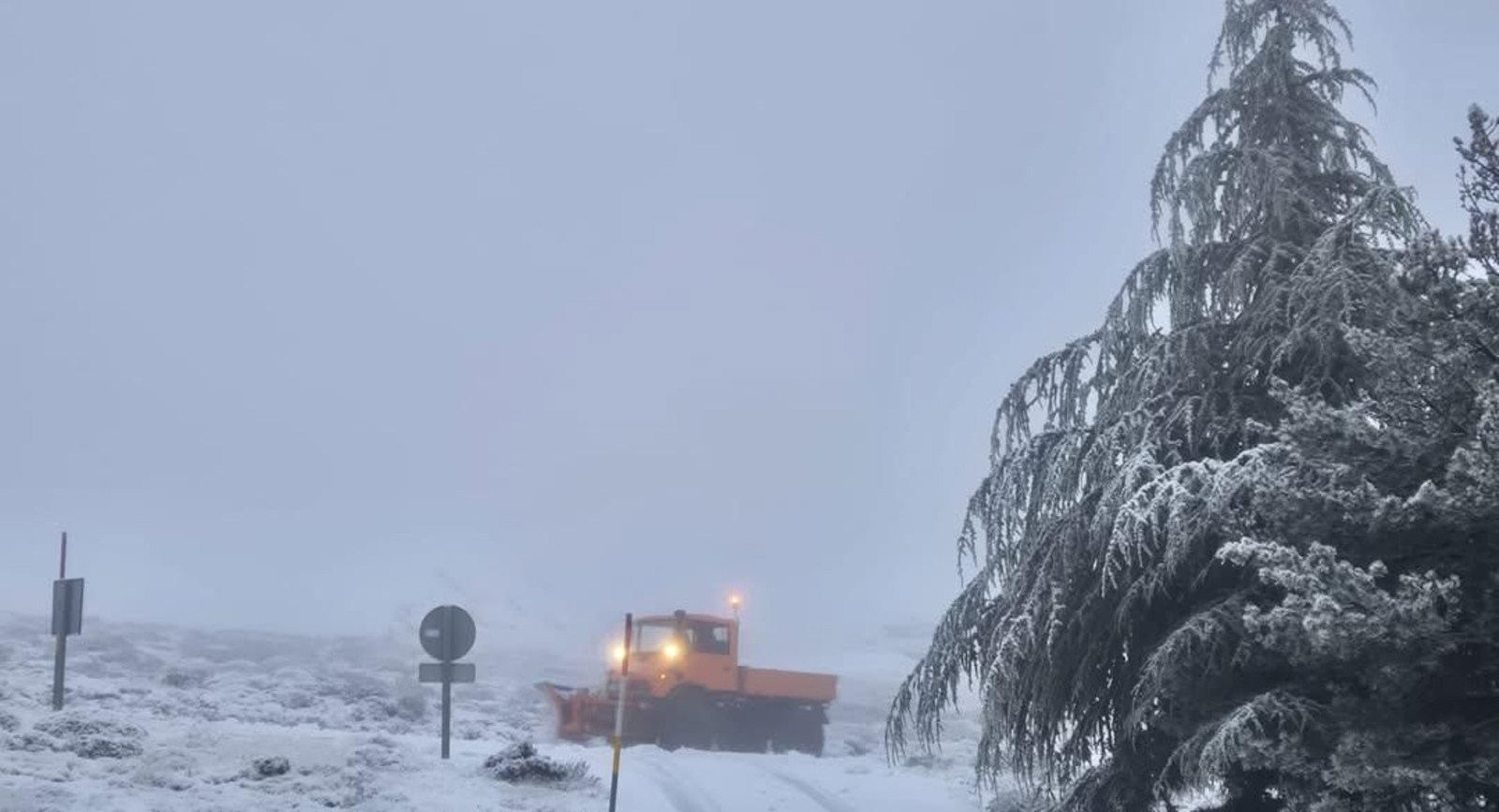 ❄️ El observatorio se viste de invierno con unos 4 cm de nieve- un paisaje de postal que quita e (4)