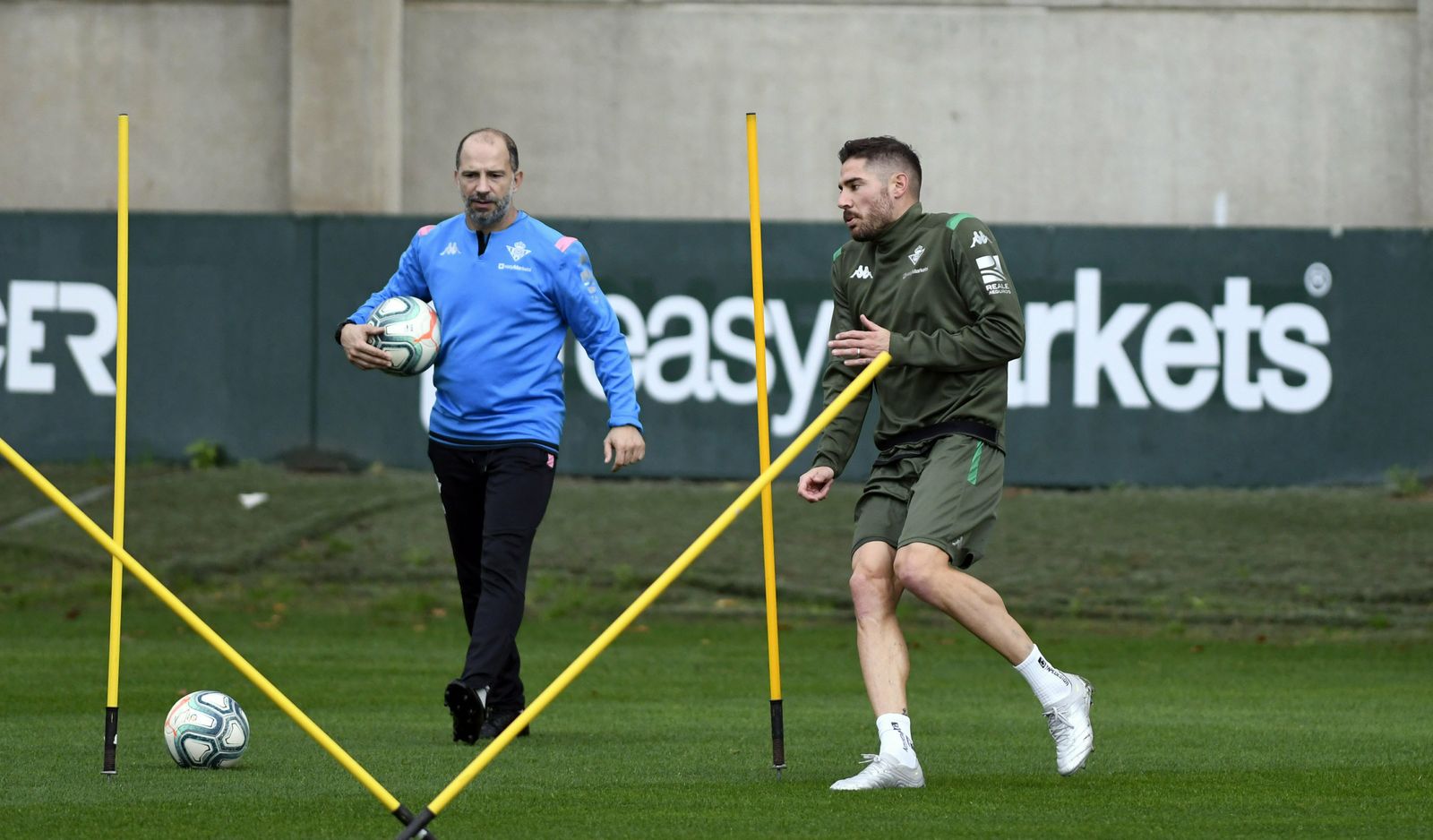 Javi García, en un entrenamiento de la pasada semana.