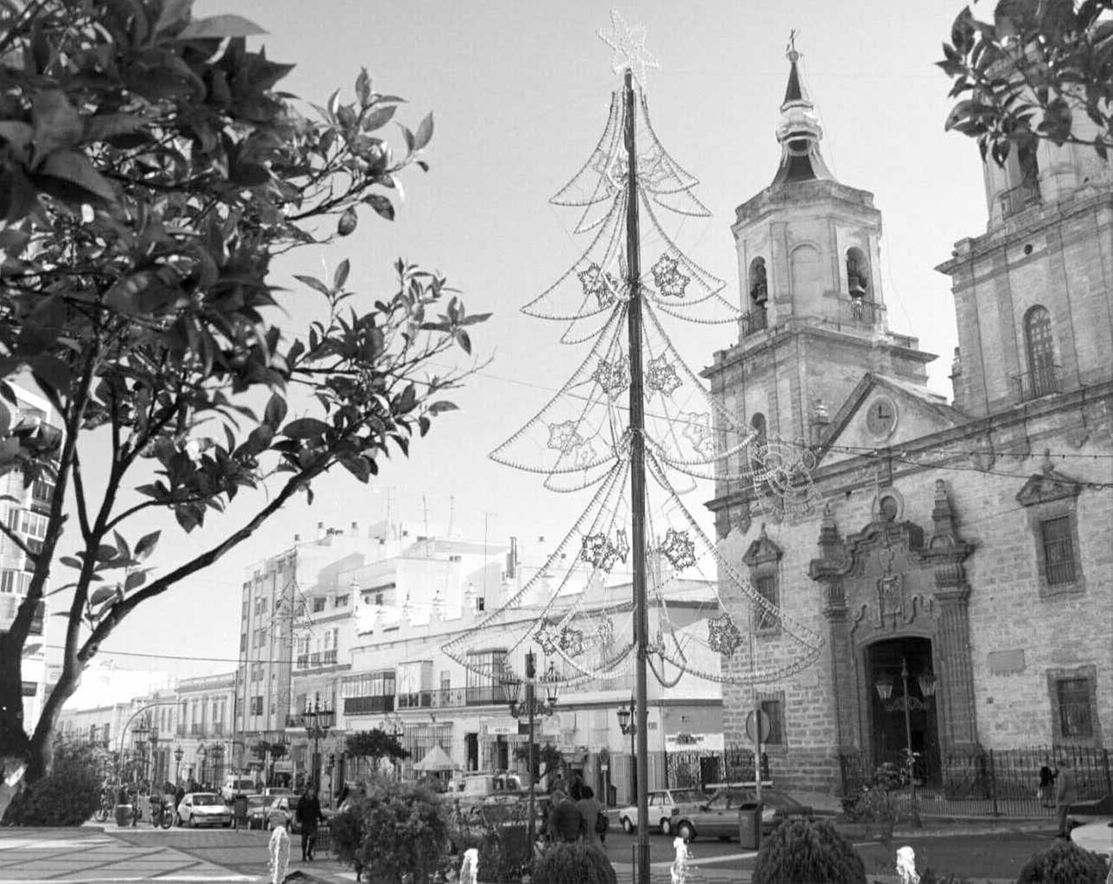 Navidad de 1998: plaza de la Iglesia en San Fernando