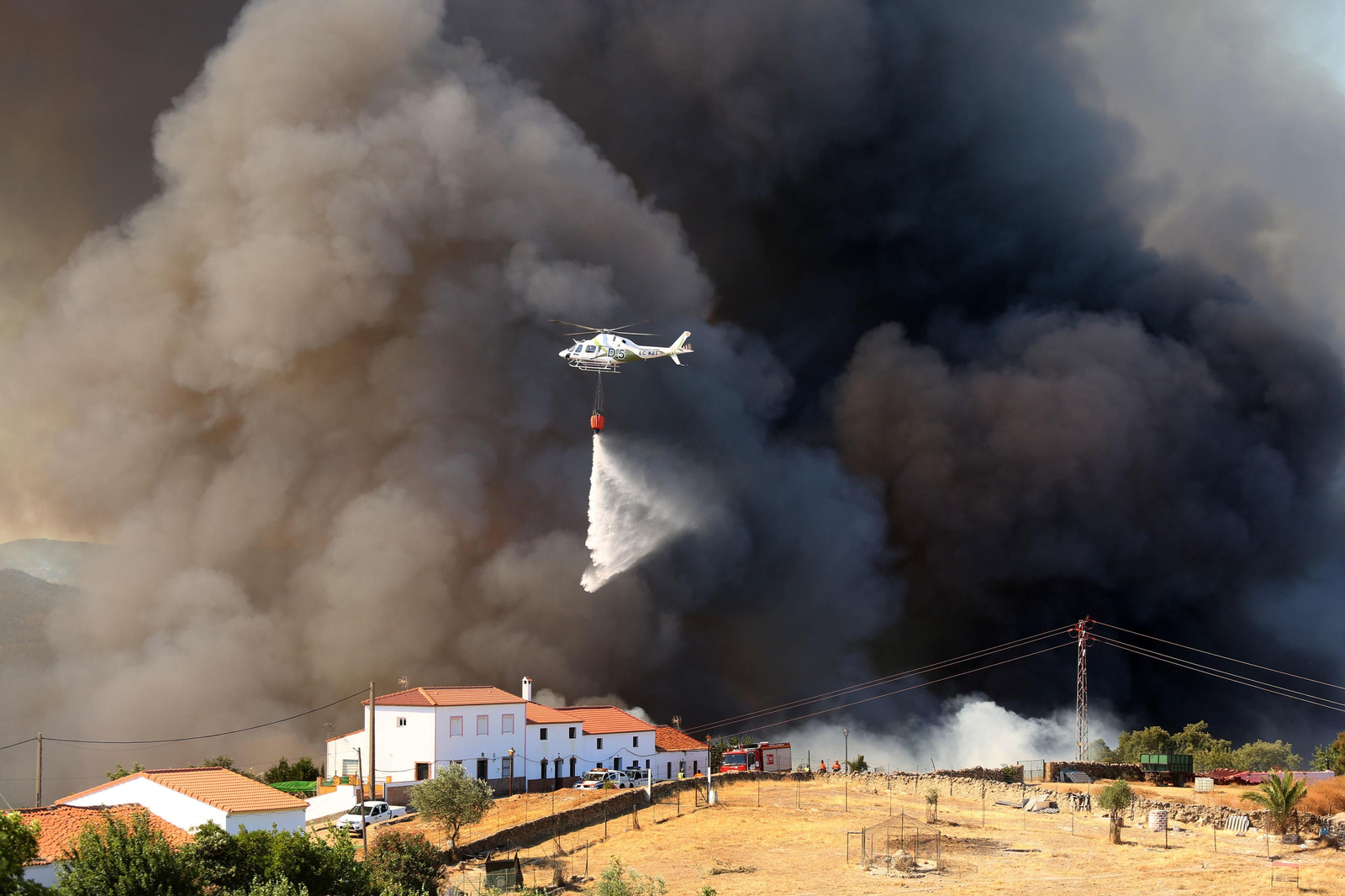 El incendio de Riotinto en imágenes