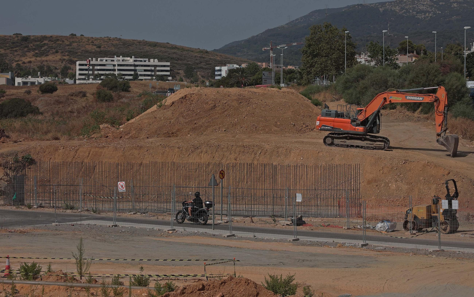 Fotos de las obras del Acceso Sur a Algeciras en La Juliana