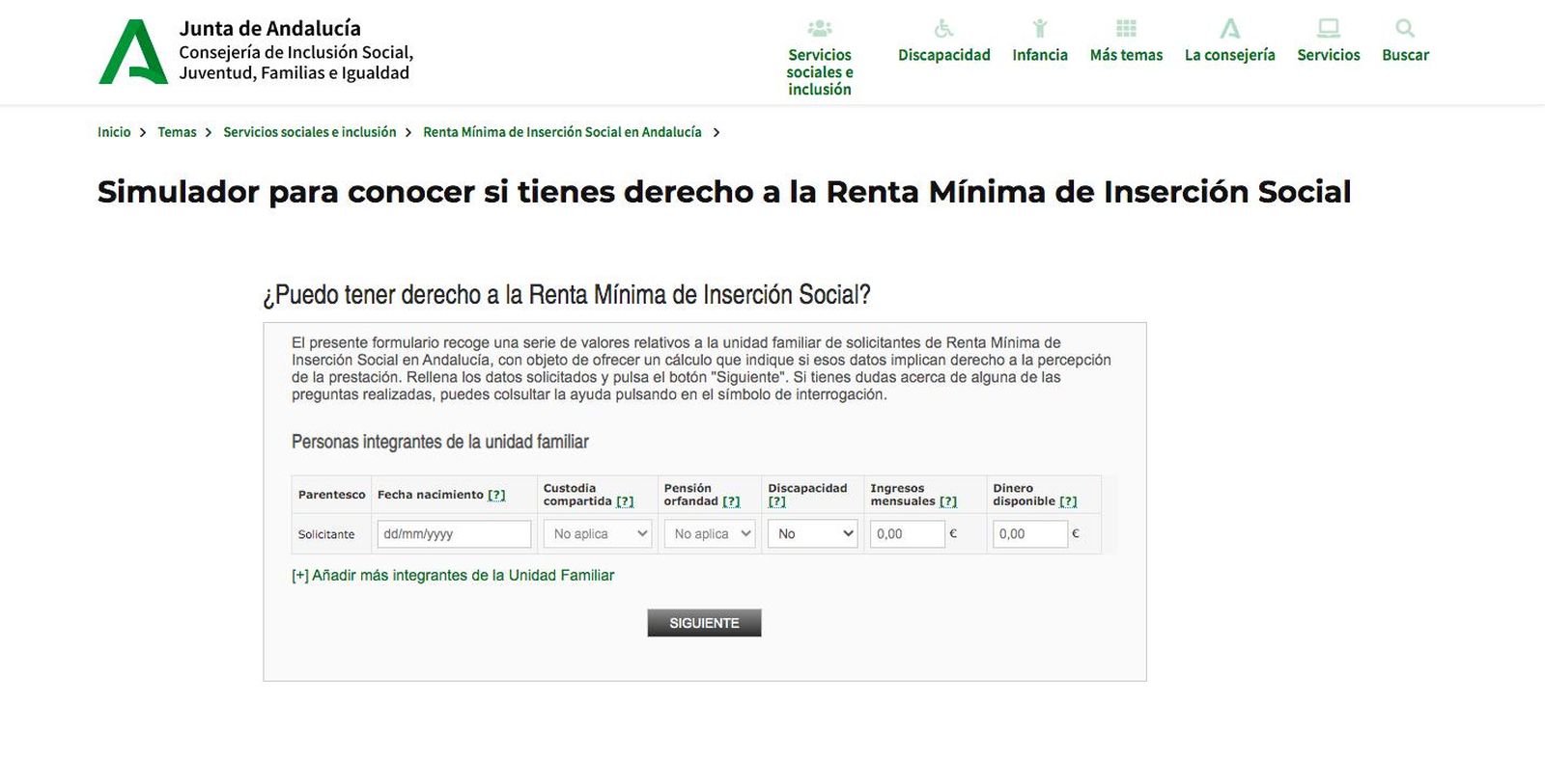 RMISA: cómo solicitar los hasta 1.173 euros al mes en Andalucía
