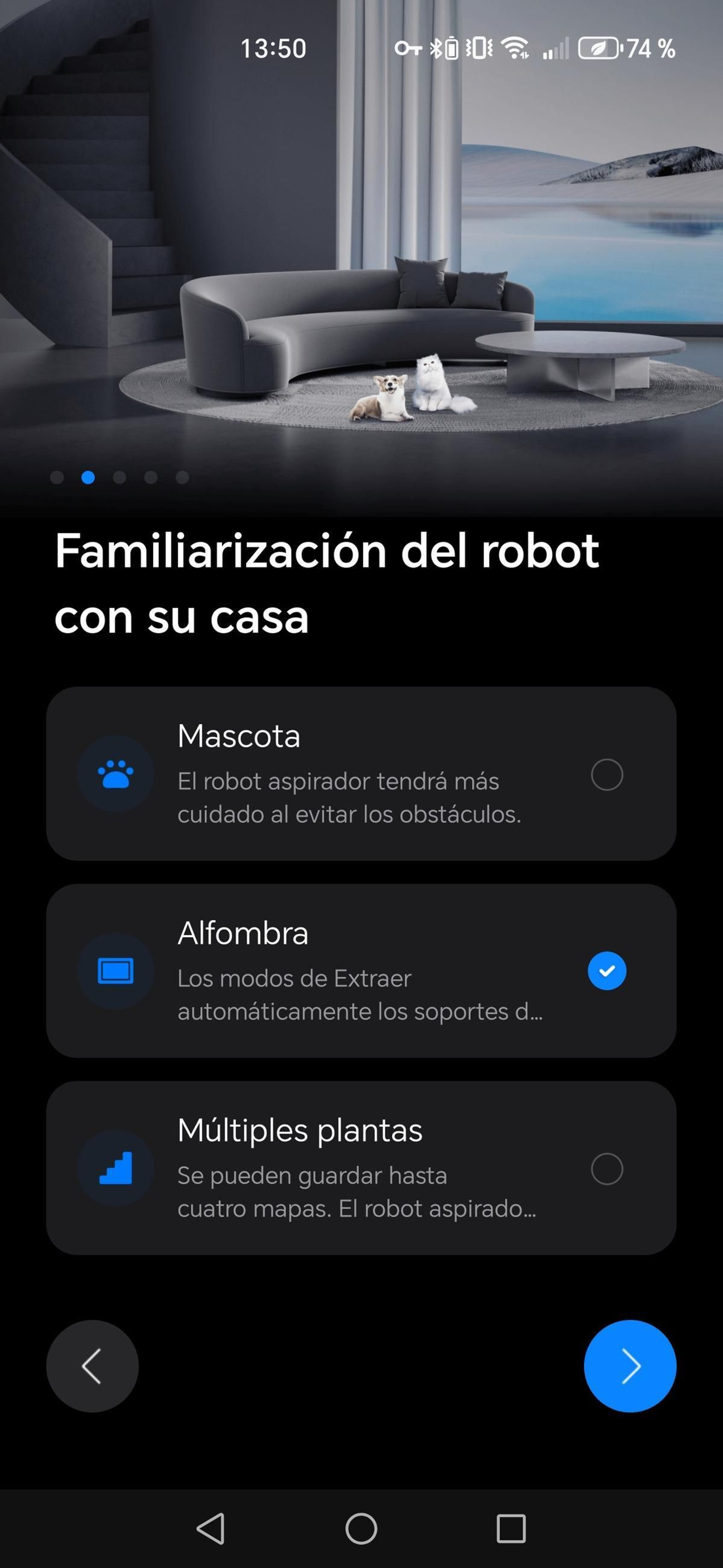 Aplicación Roborock - Robot aspirador Saros Z70