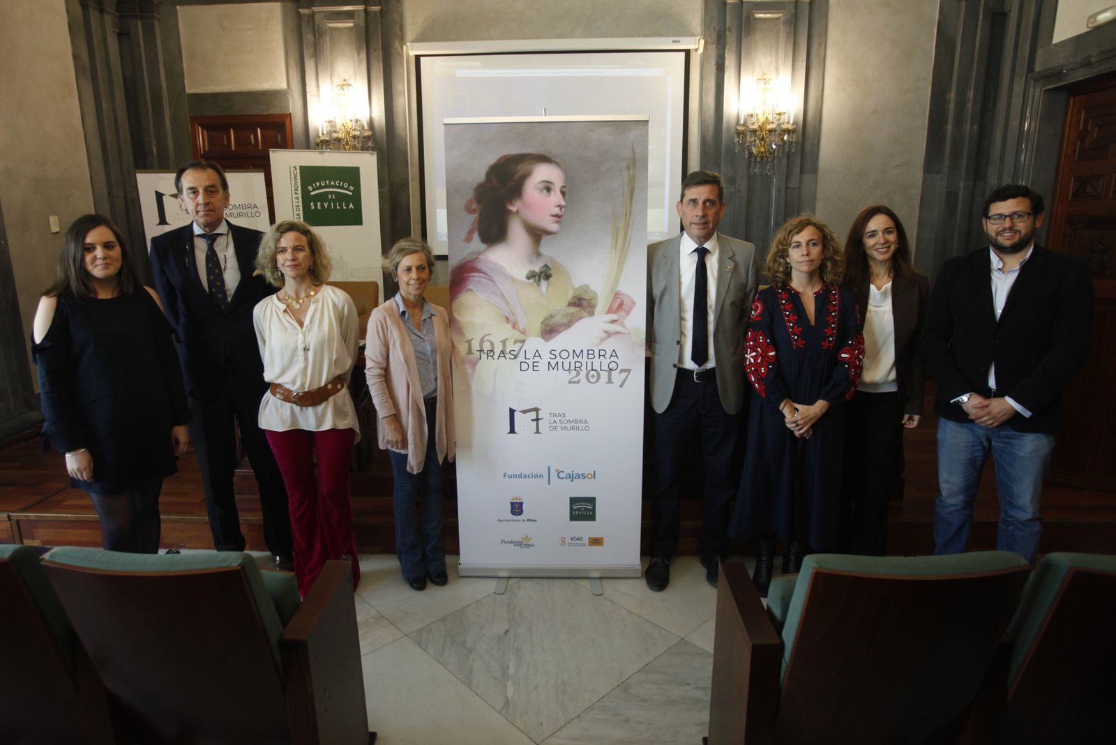 Presentación de 'Tras la sombra de Murillo' ayer en Sevilla.