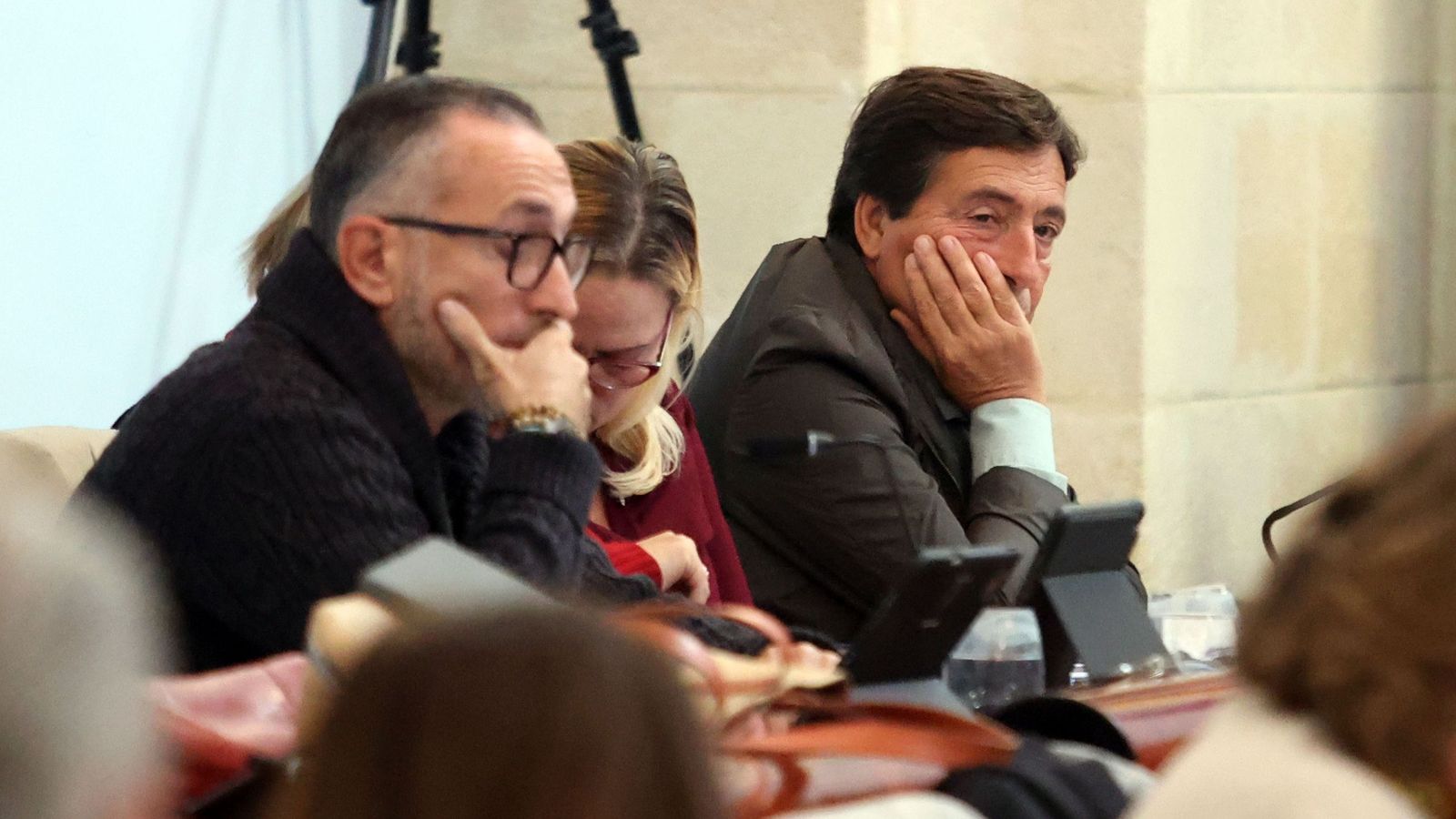 El delegado de Economía, Francisco Delgado, durante un pleno celebrado a finales de año.
