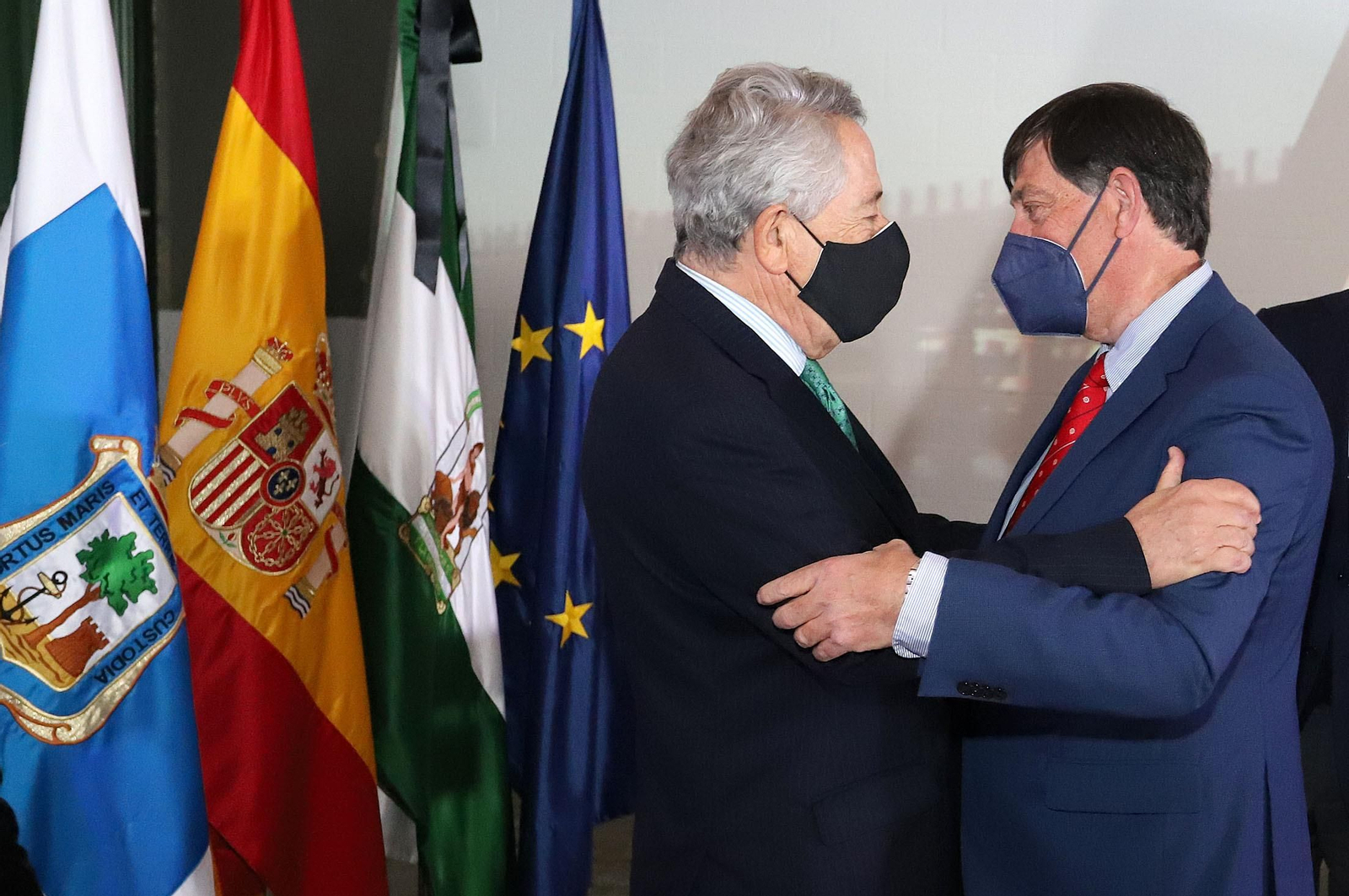 Imágenes del acto de inicio de las obras de la Marina Deportiva del Puerto de Huelva