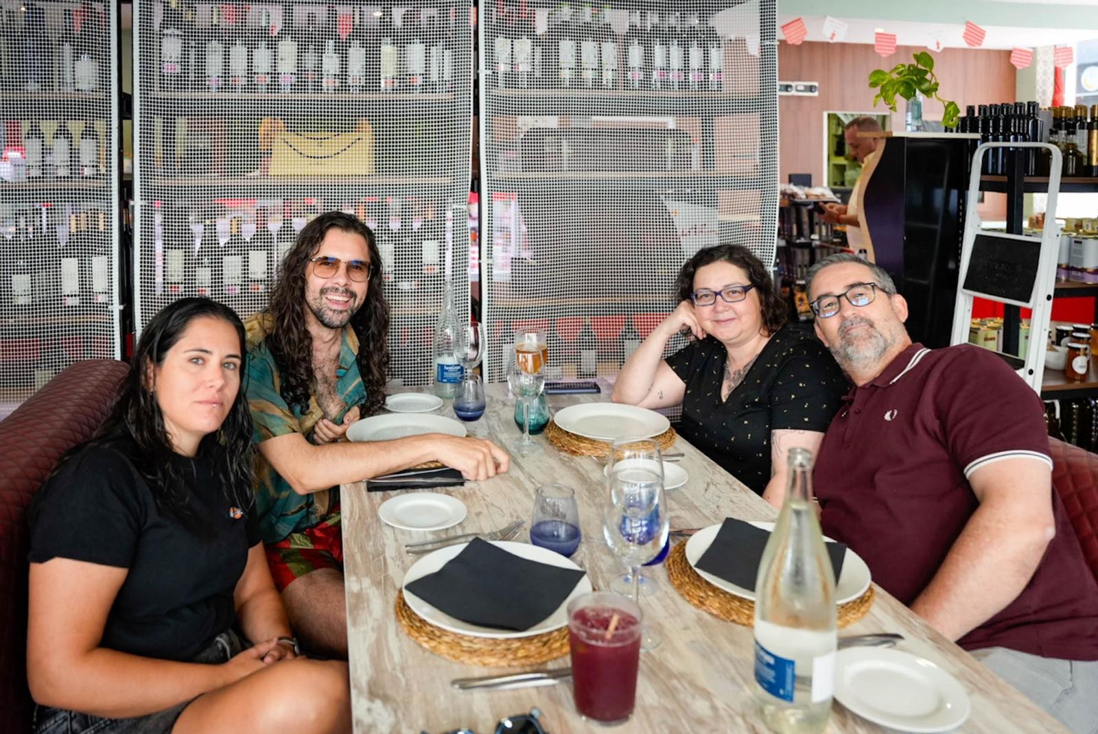 Disfrutando de la feria del mediodía en la jornada del jueves