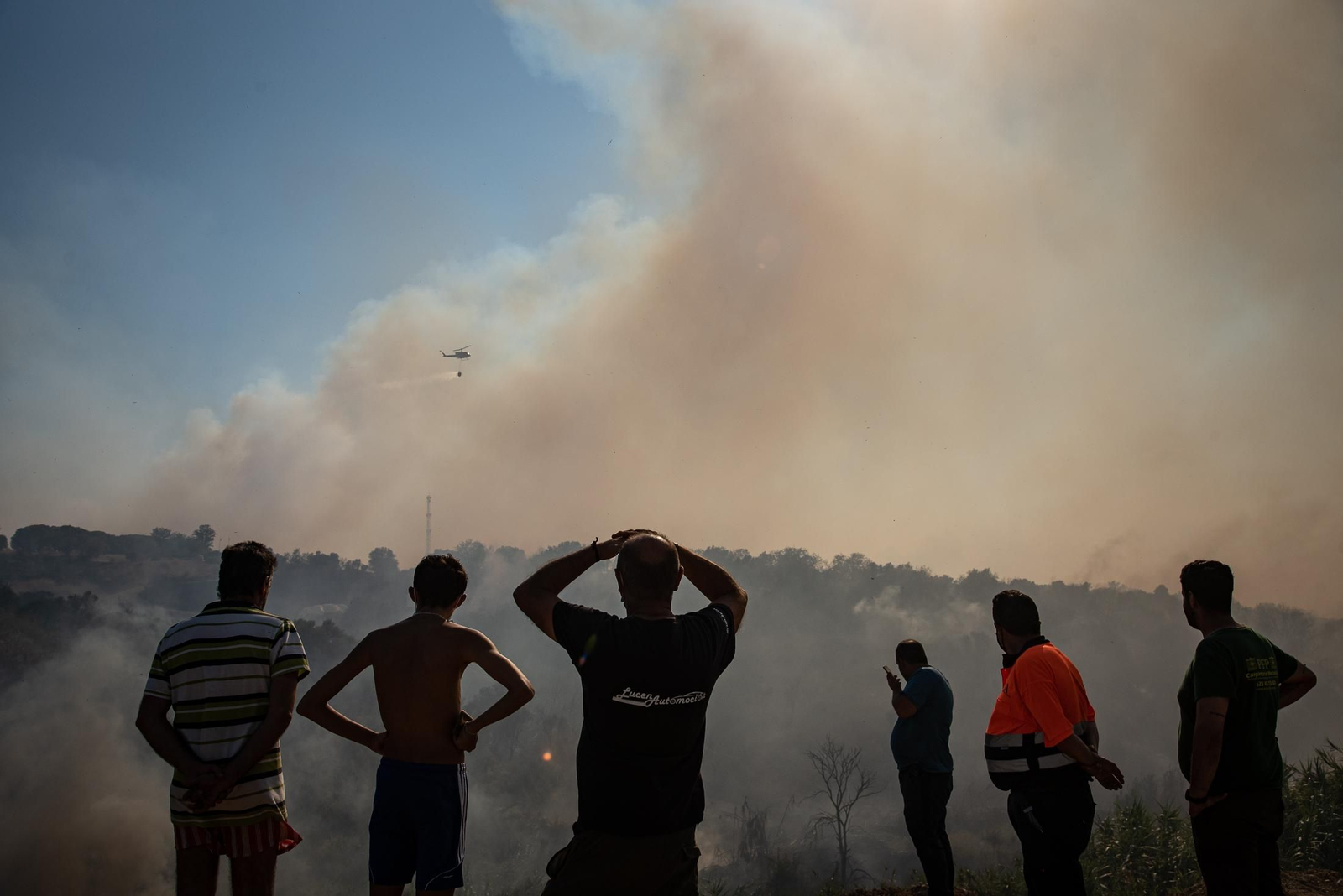 El incendio de Lucena del Puerto en imágenes