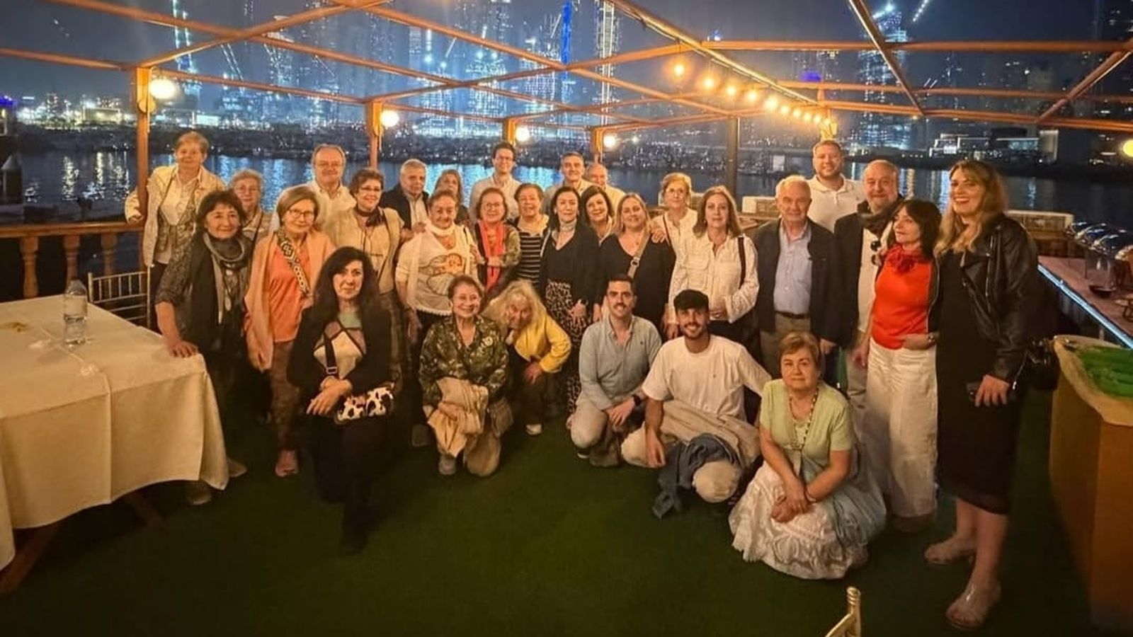 El grupo de cordobeses, en una de sus actividades en Dubai.