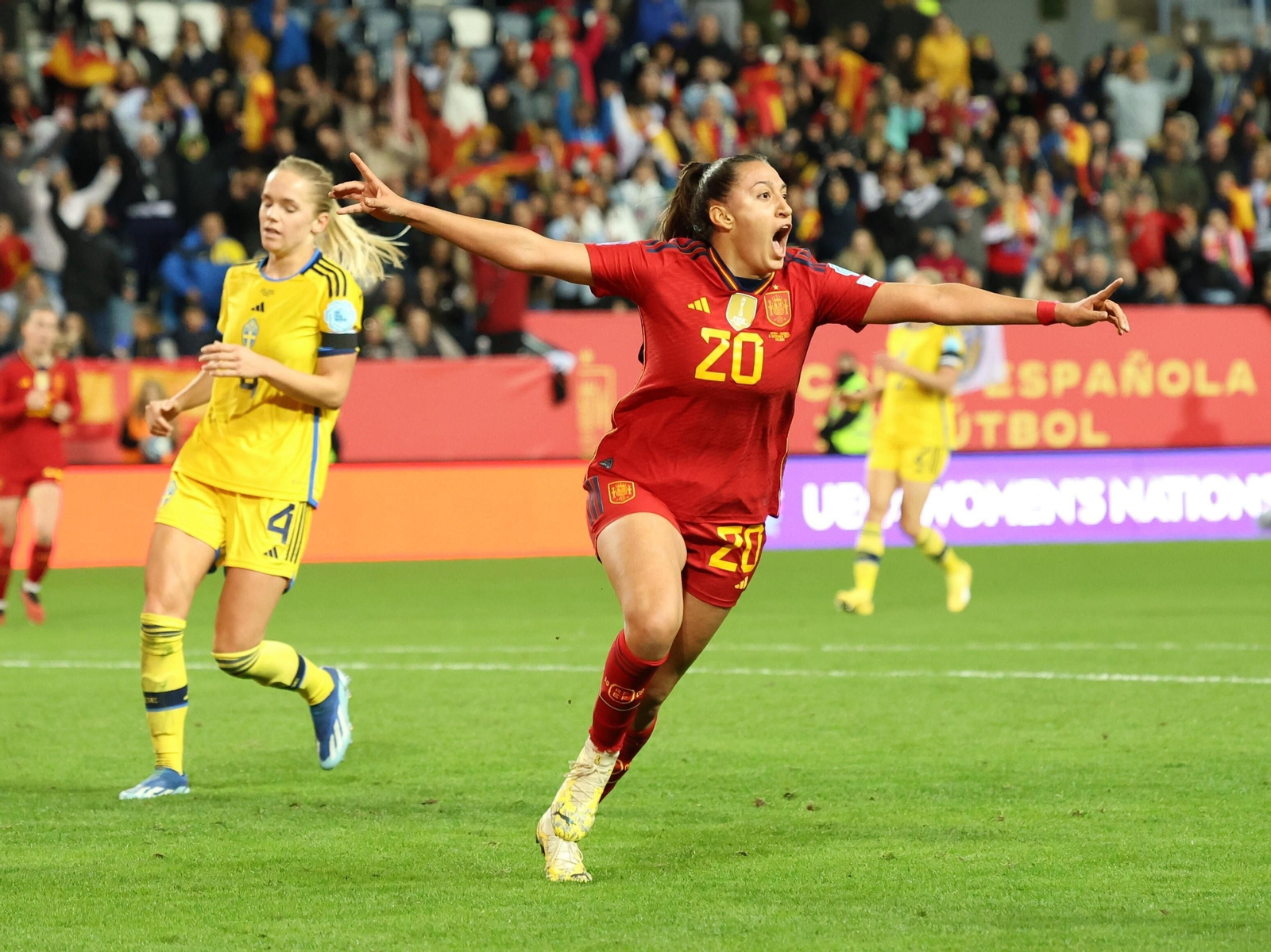 España-Suecia, en fotos