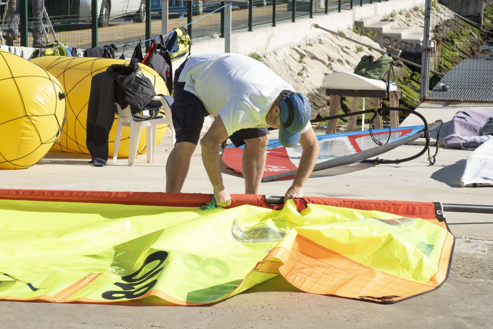 Las fotos de la primera jornada opa de Andalucía de la clase Windsurfer, en La Línea