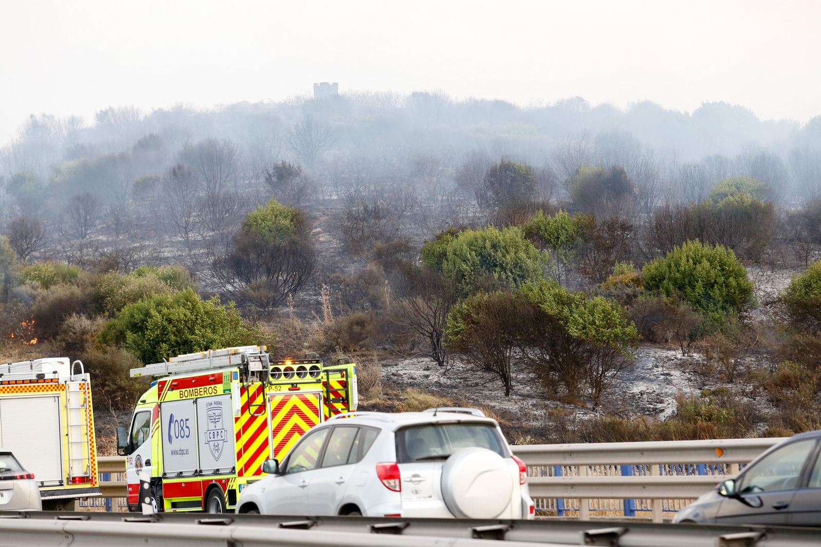 Las fotos del incendio de este viernes en Algeciras