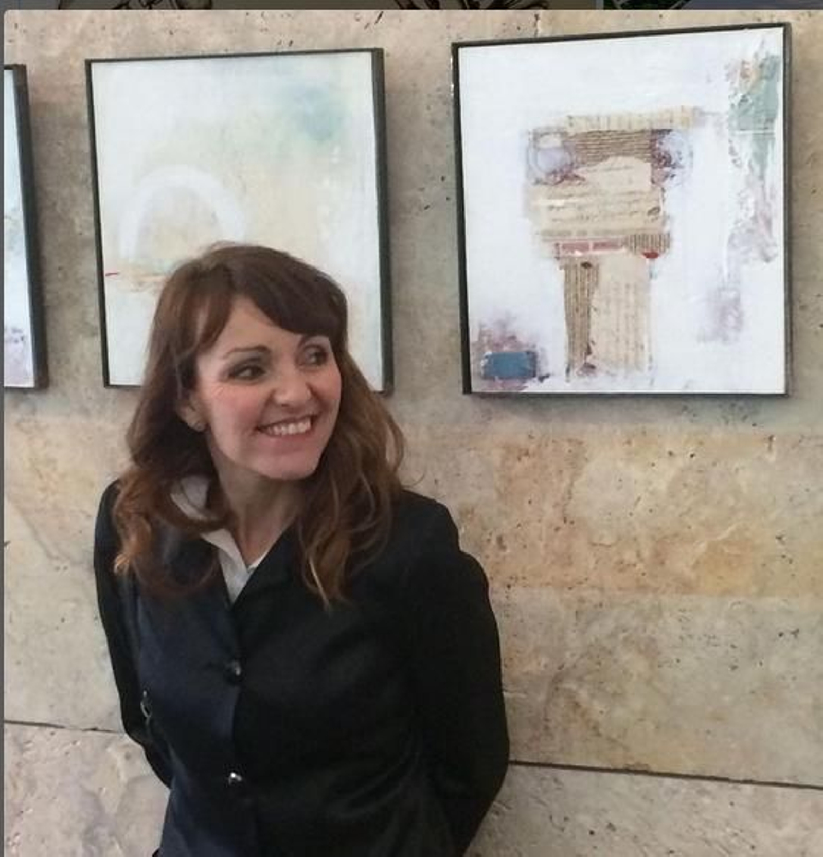 Blanca Orozco en 2018, cuando se inauguró la exposición en Baelo Claudia.